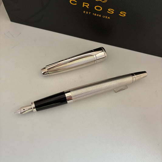 Cross Apogee Sterling Silver With Platinum Fountain Pen
