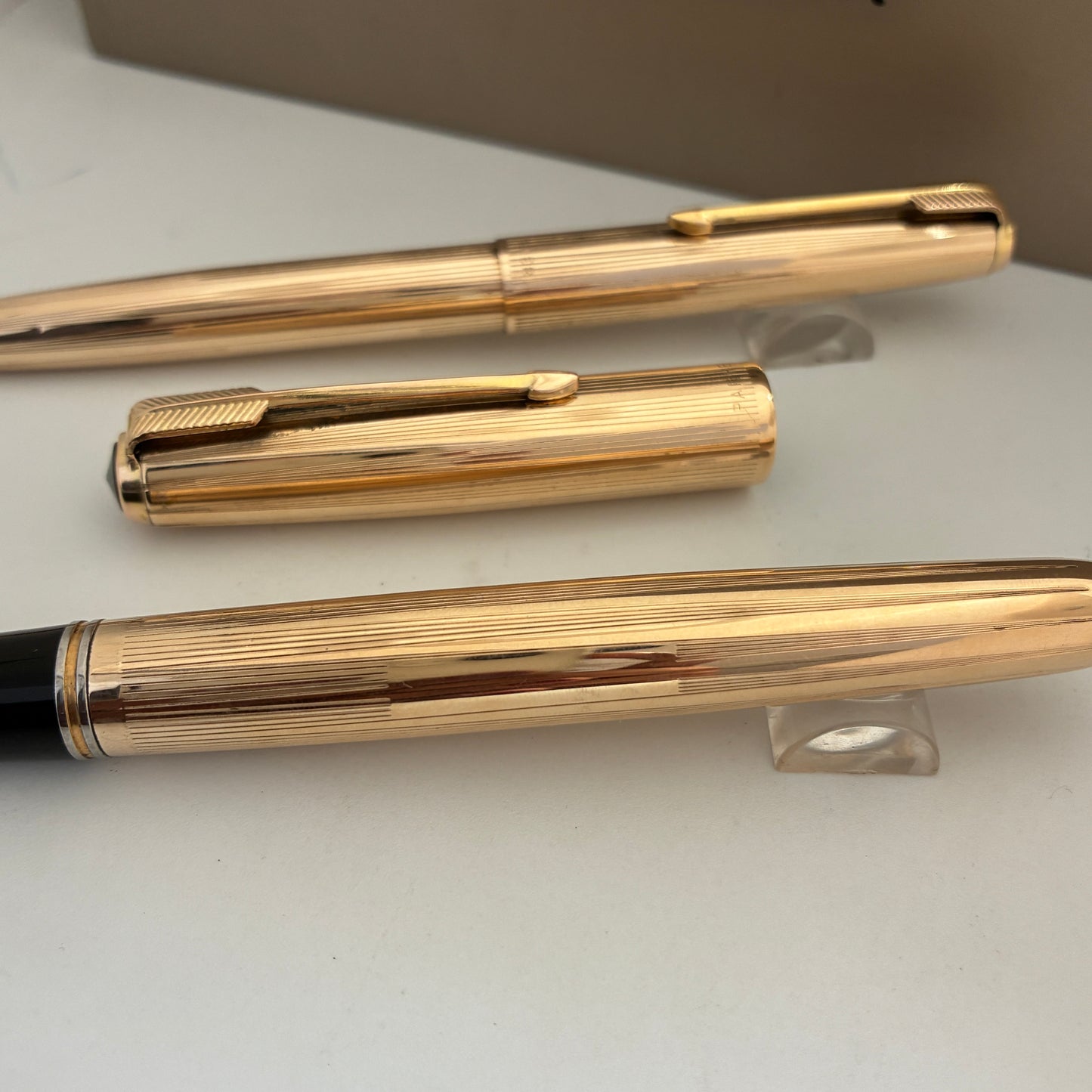 Parker 51 Signet Aeromatic 1/10 12kt Gold Filled Fountain Pen & Pencil Set