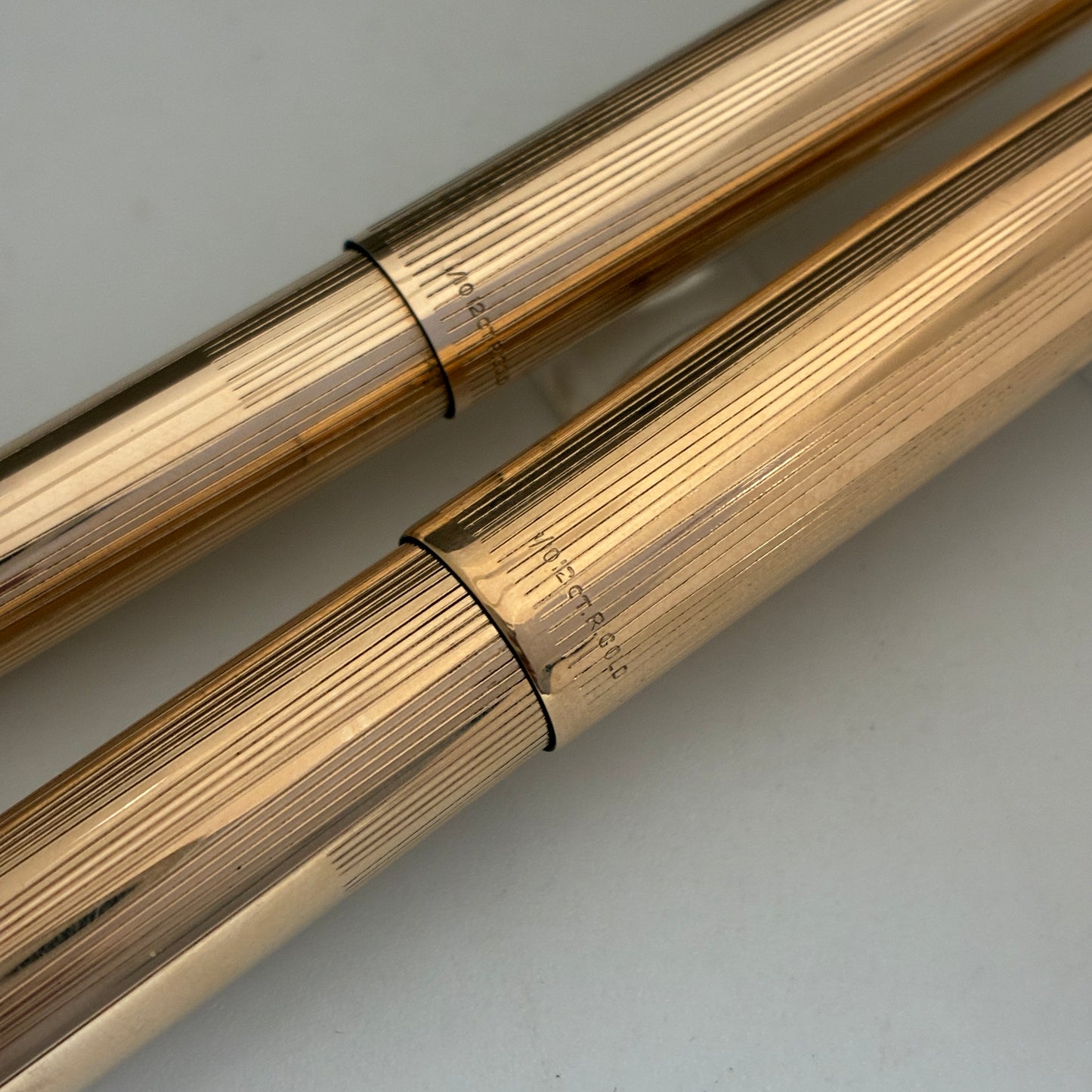 Parker 51 Signet Aeromatic 1/10 12kt Gold Filled Fountain Pen & Pencil Set