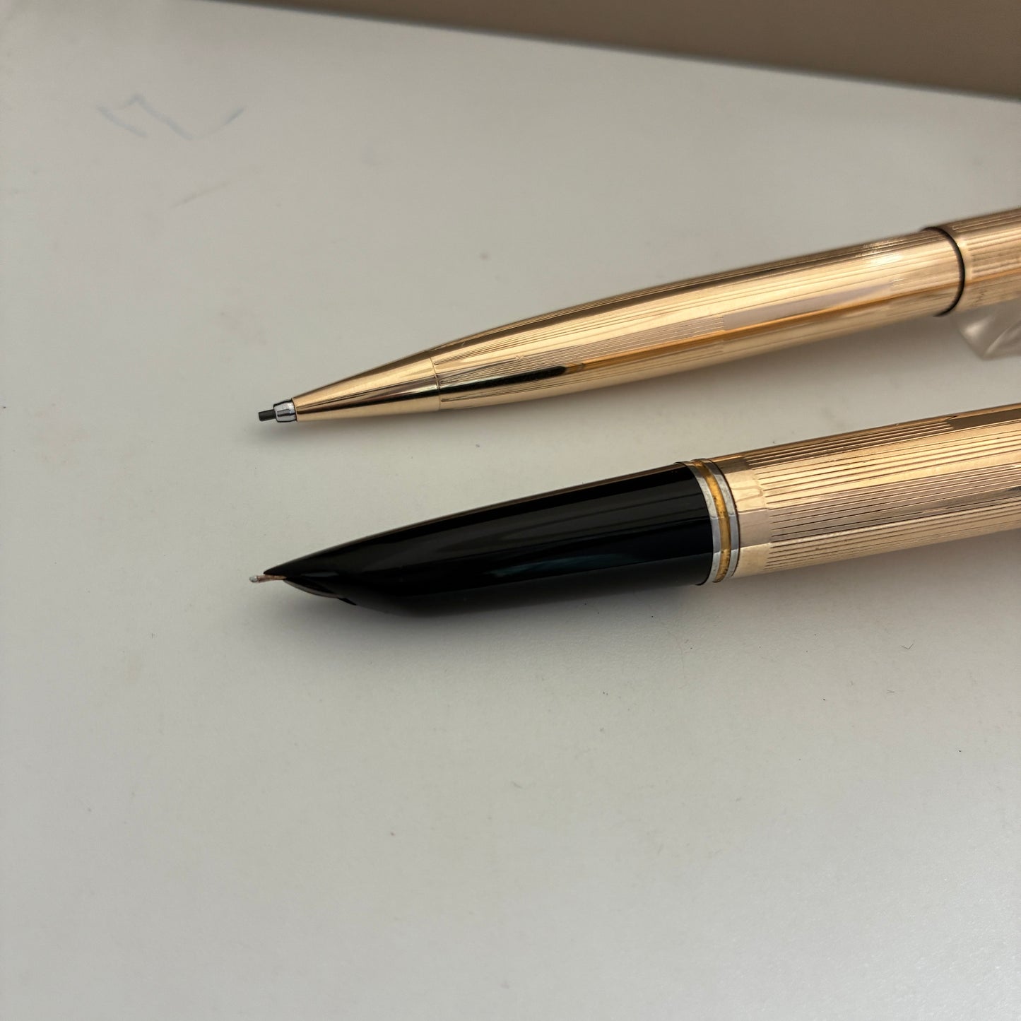 Parker 51 Signet Aeromatic 1/10 12kt Gold Filled Fountain Pen & Pencil Set