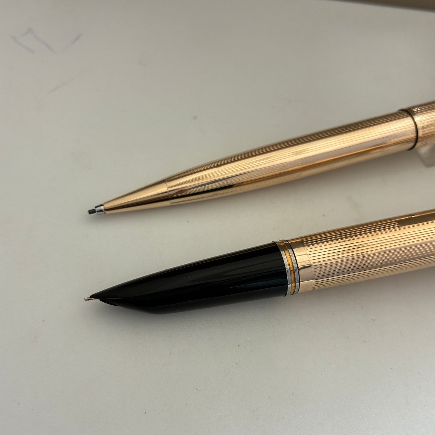 Parker 51 Signet Aeromatic 1/10 12kt Gold Filled Fountain Pen & Pencil Set