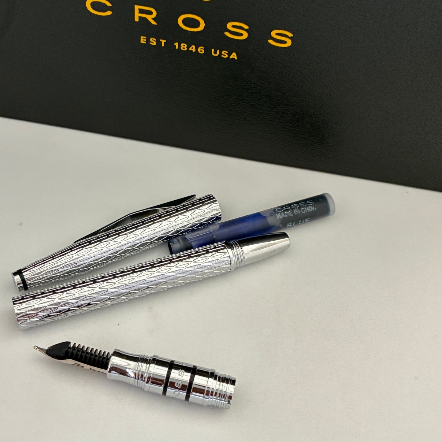 Cross Spire Icy Chrome Fountain Pen
