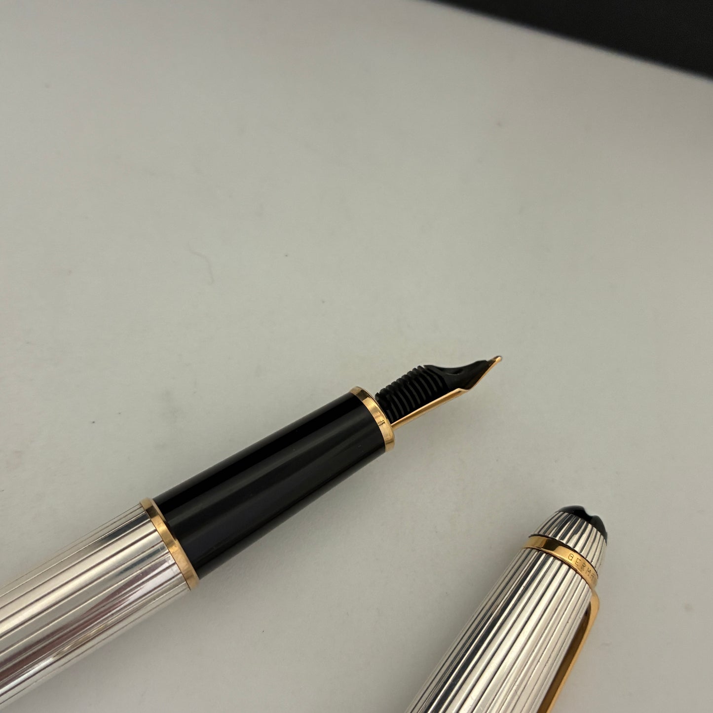 Montblanc Meisterstuck Sterling Silver Solitaire Classique Fountain Pen