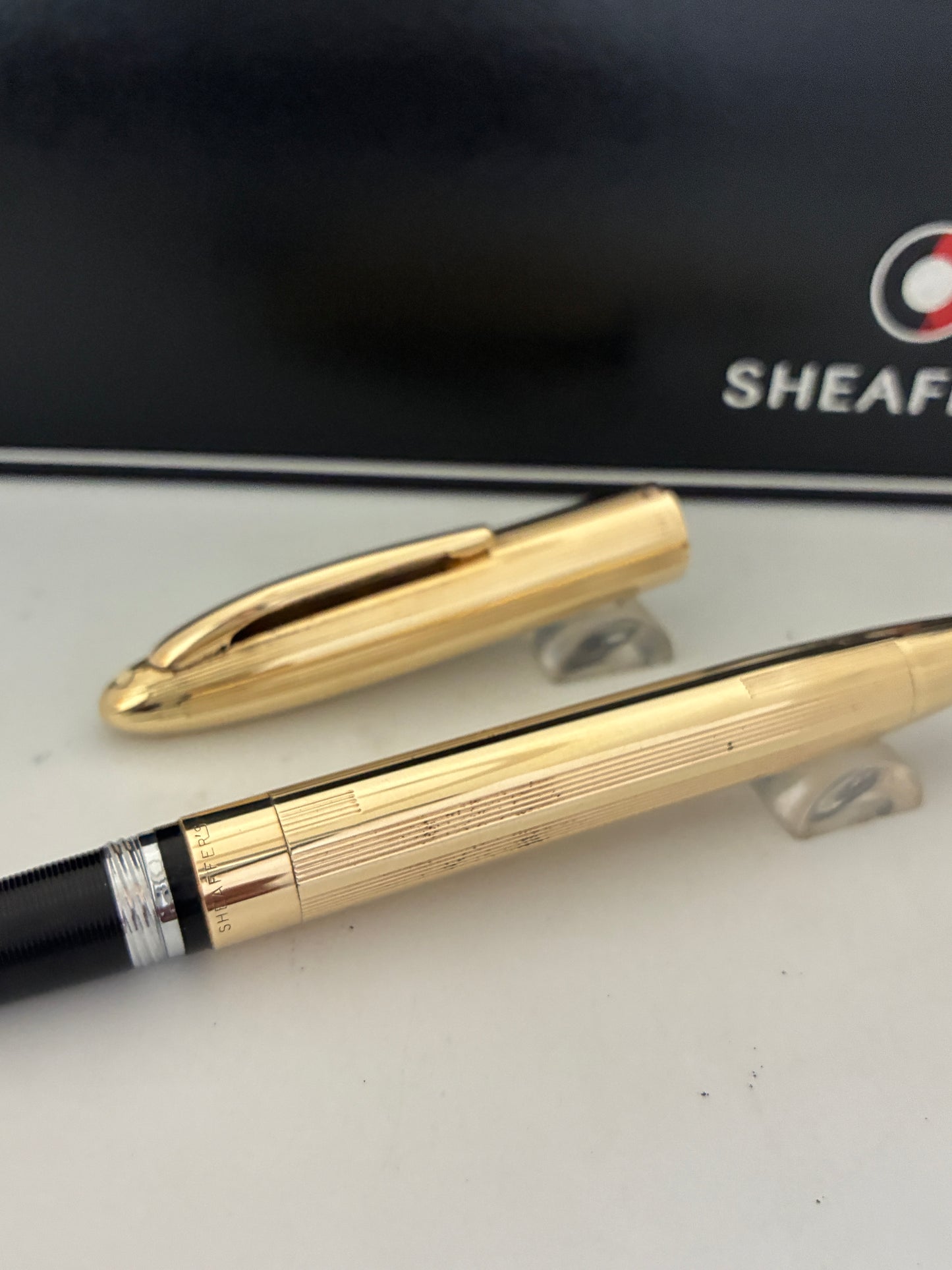 Sheaffer golden Snorkel triumph 14kt gold fountain pen