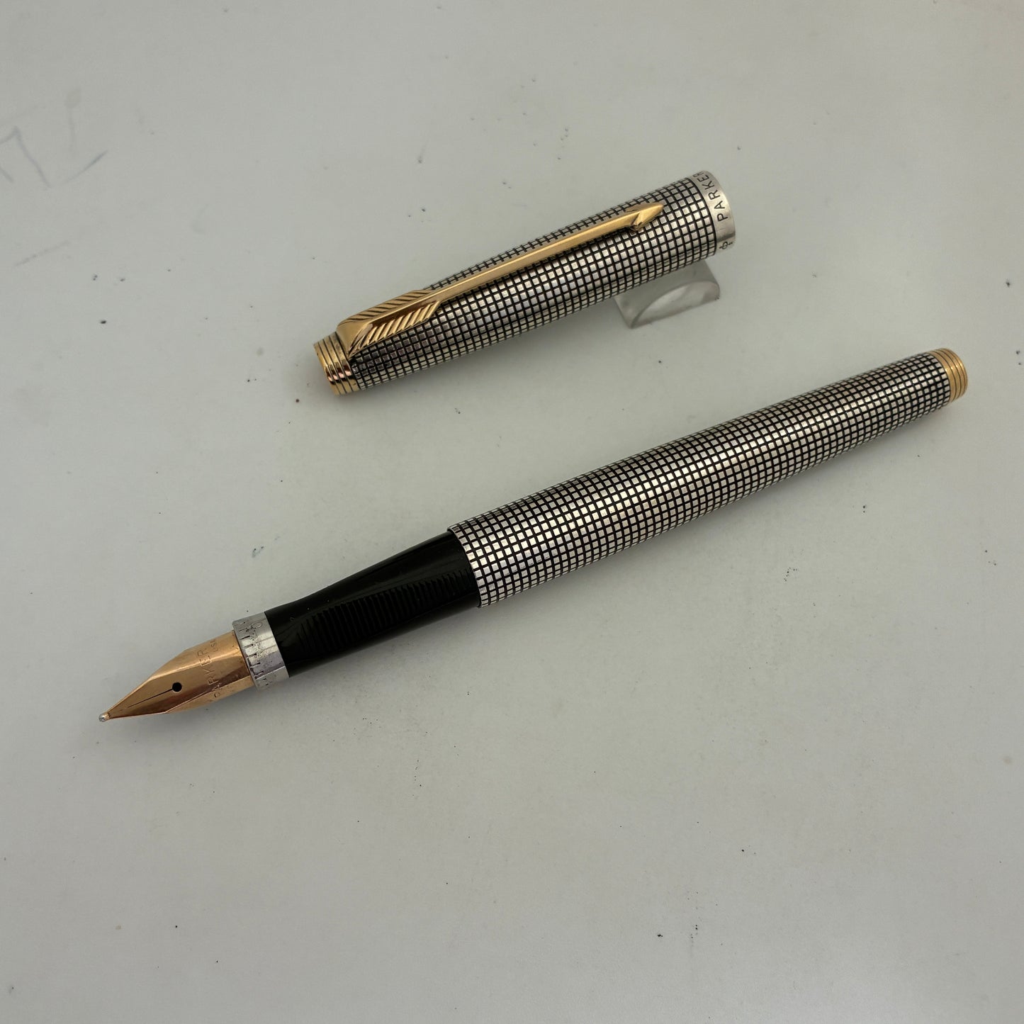 Parker 75 Cisele Fountain Pen with Sterling Silver Made in USA