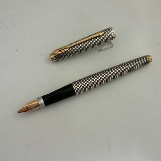 Parker 75 Cisele Fountain Pen with Sterling Silver Made in USA