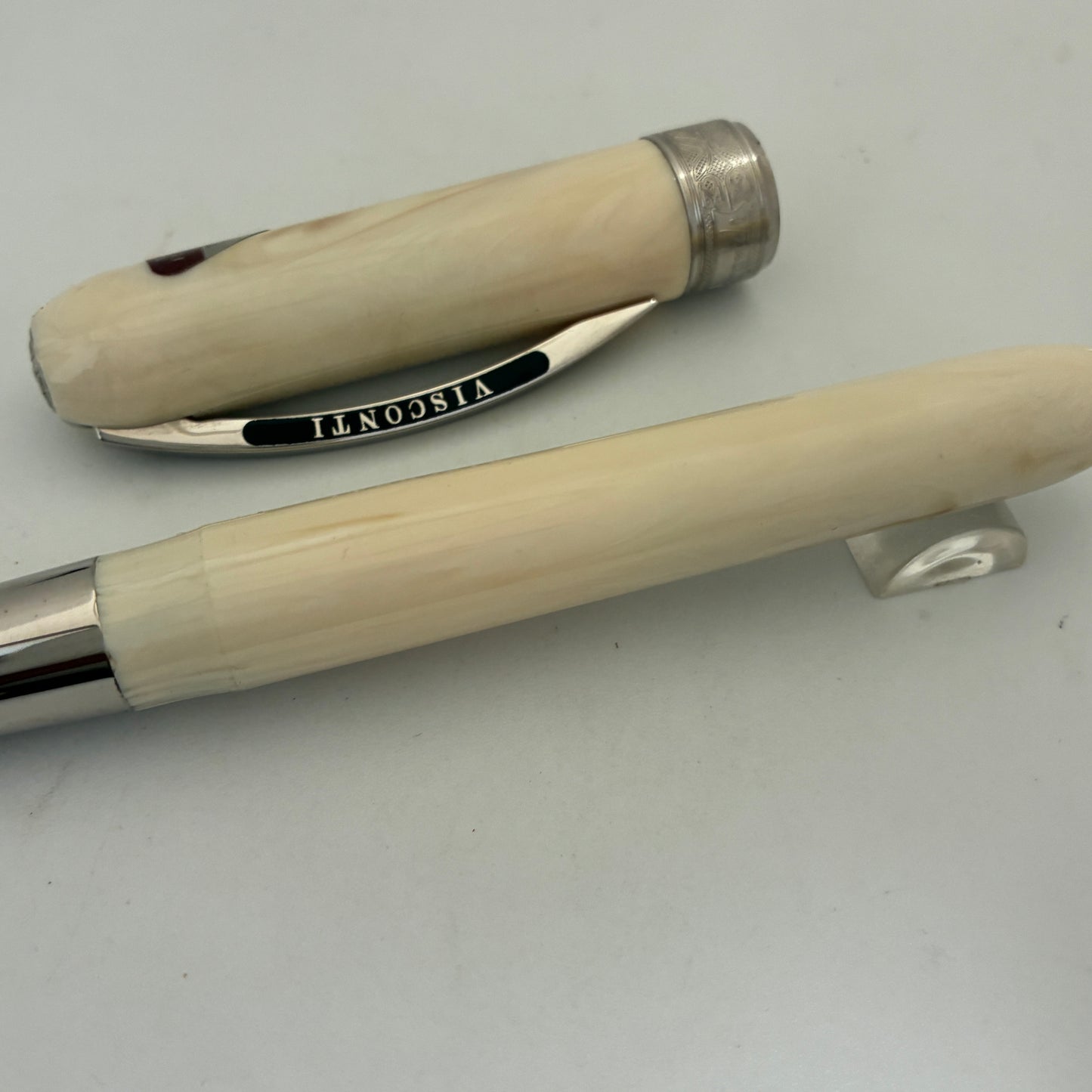 Visconti Rembrandt Ivory Steel Fine Nib Fountain Pen