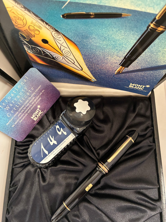 Montblanc Meisterstuck 149 Piston Filler Black Fountain Pen