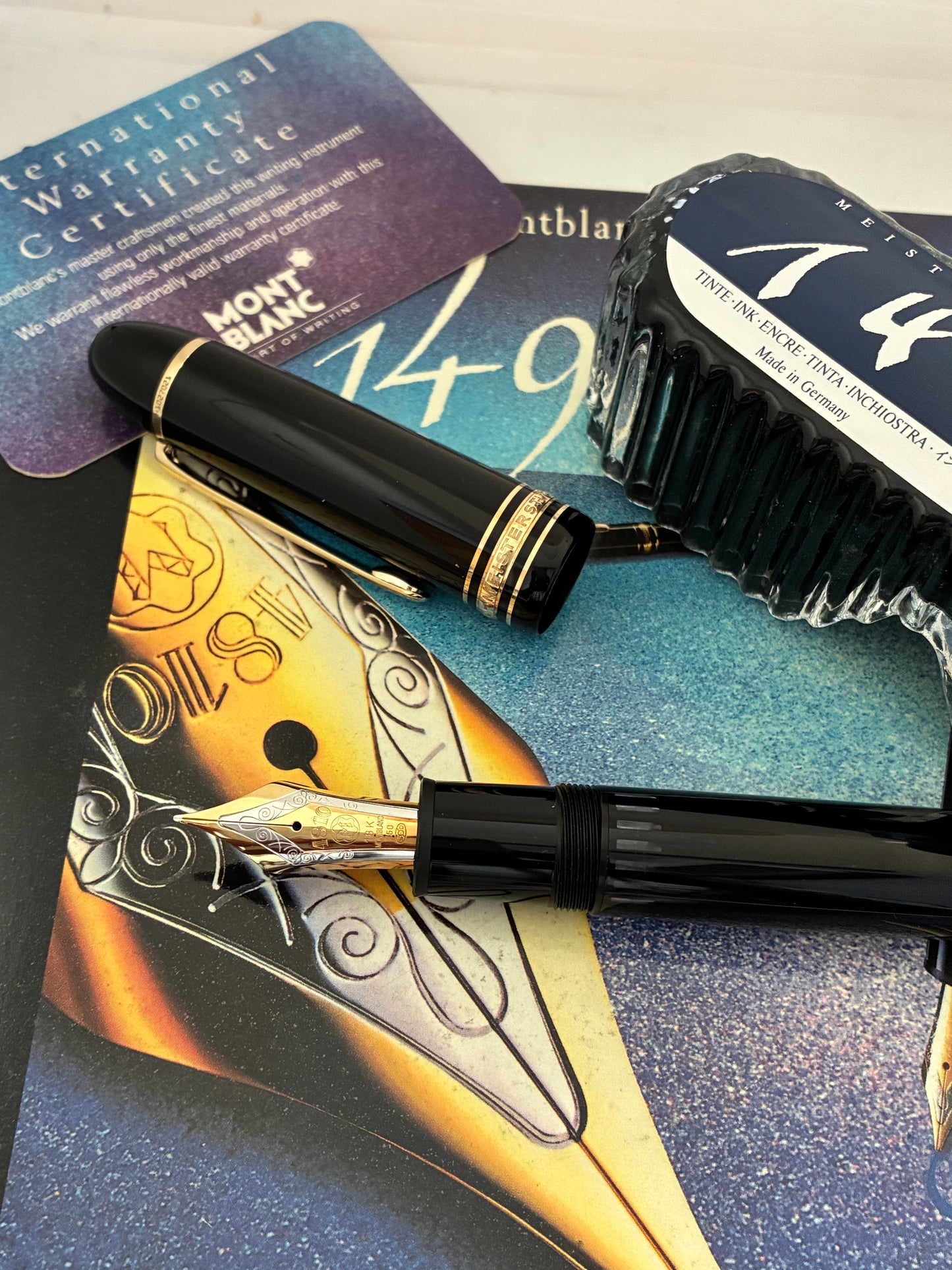 Montblanc Meisterstuck 149 Piston Filler Black Fountain Pen