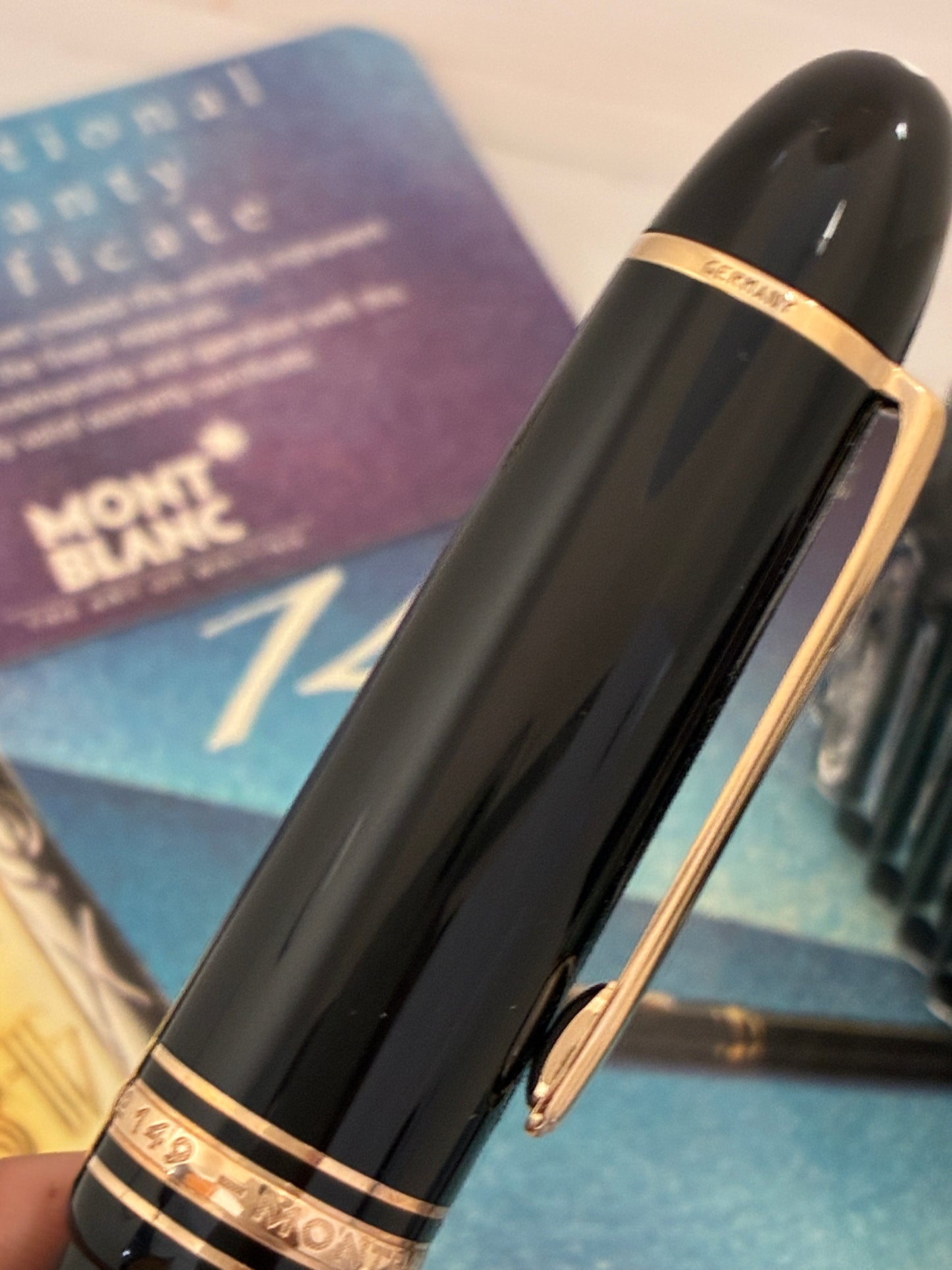 Montblanc Meisterstuck 149 Piston Filler Black Fountain Pen