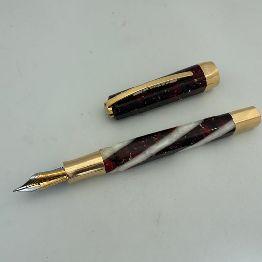 Visconti Opera Elements Red Fire Fountain  Pen - Italy - Steel nib