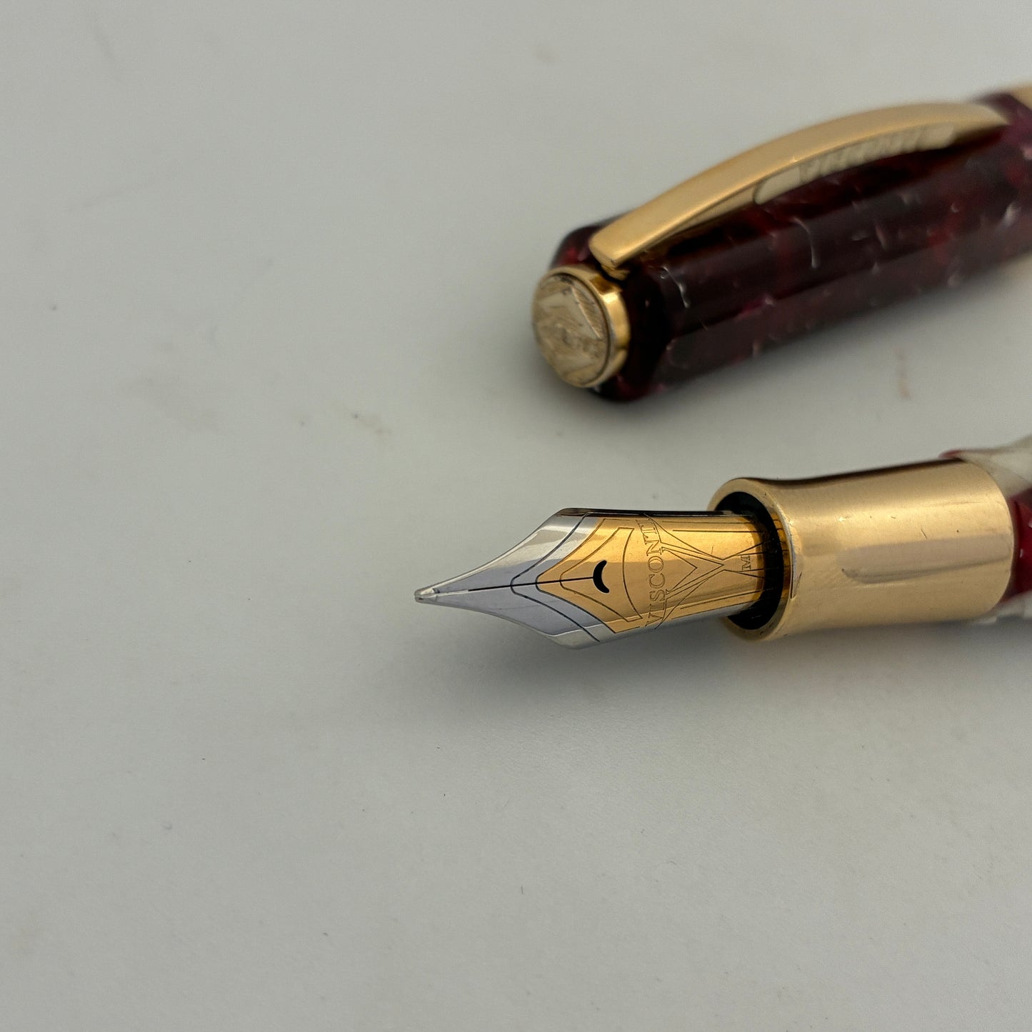Visconti Opera Elements Red Fire Fountain  Pen - Italy - Steel nib