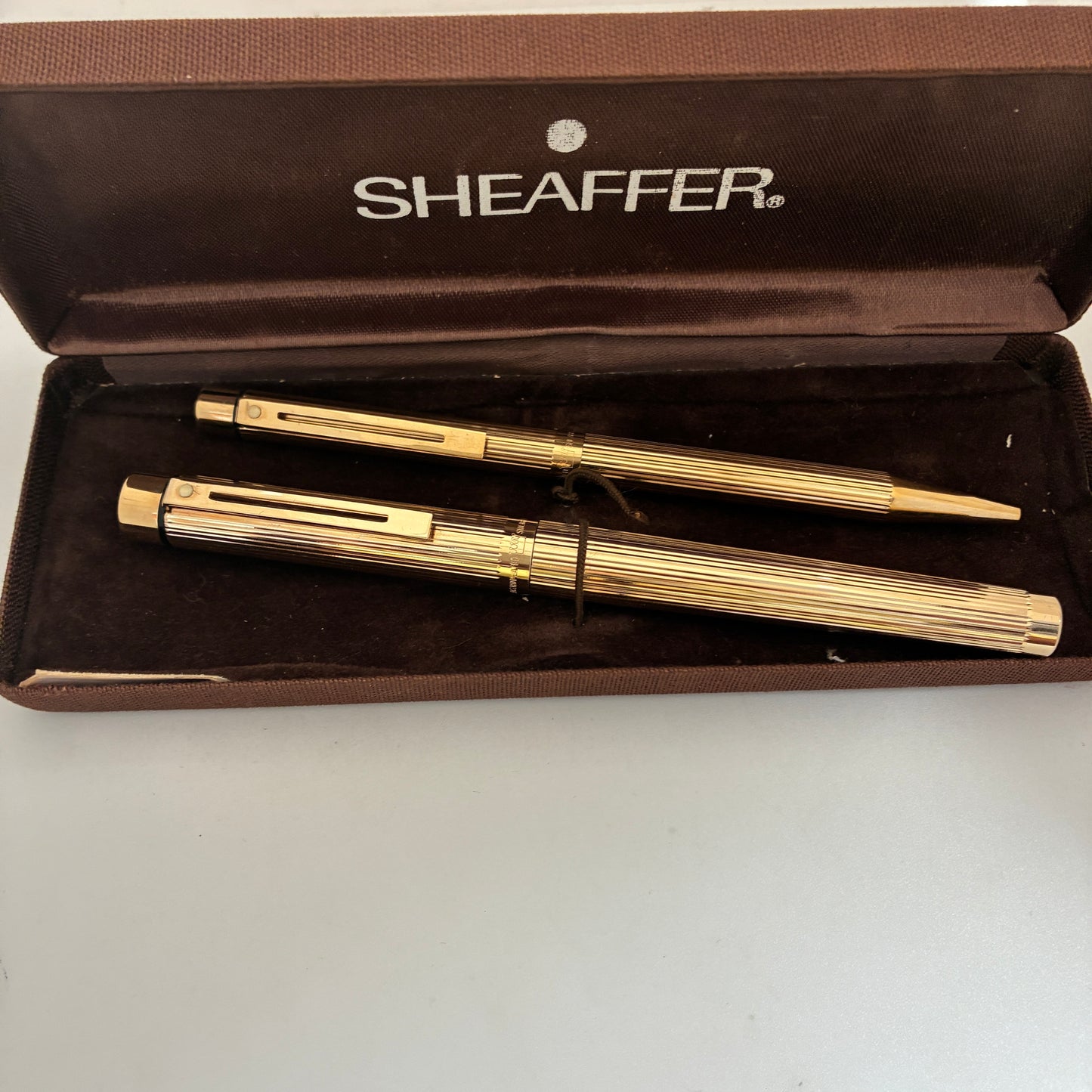 Sheaffer Targa 1005 Fountain Pen & Ball Pen Set with 14kt Gold Nib