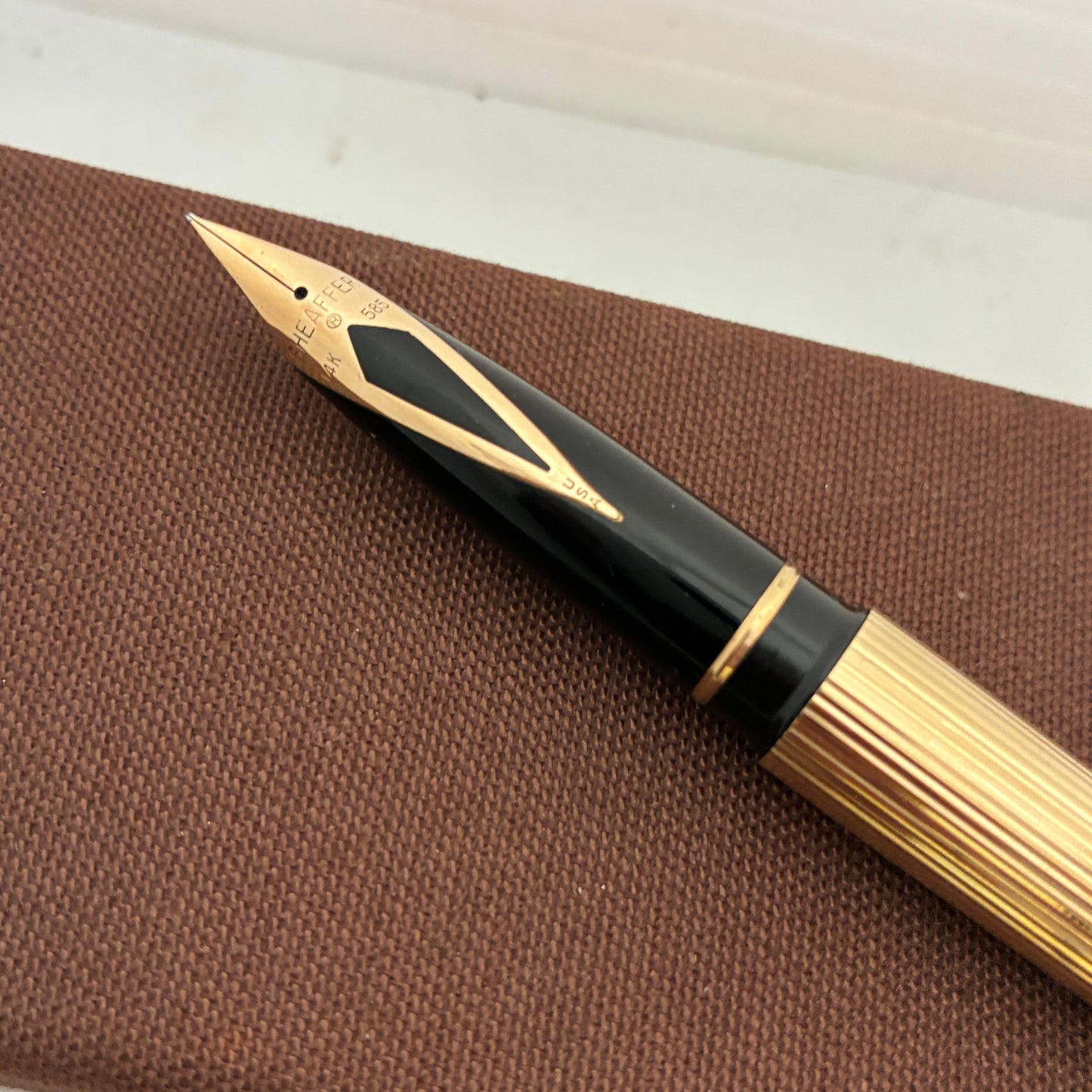 Sheaffer Targa 1005 Fountain Pen & Ball Pen Set with 14kt Gold Nib