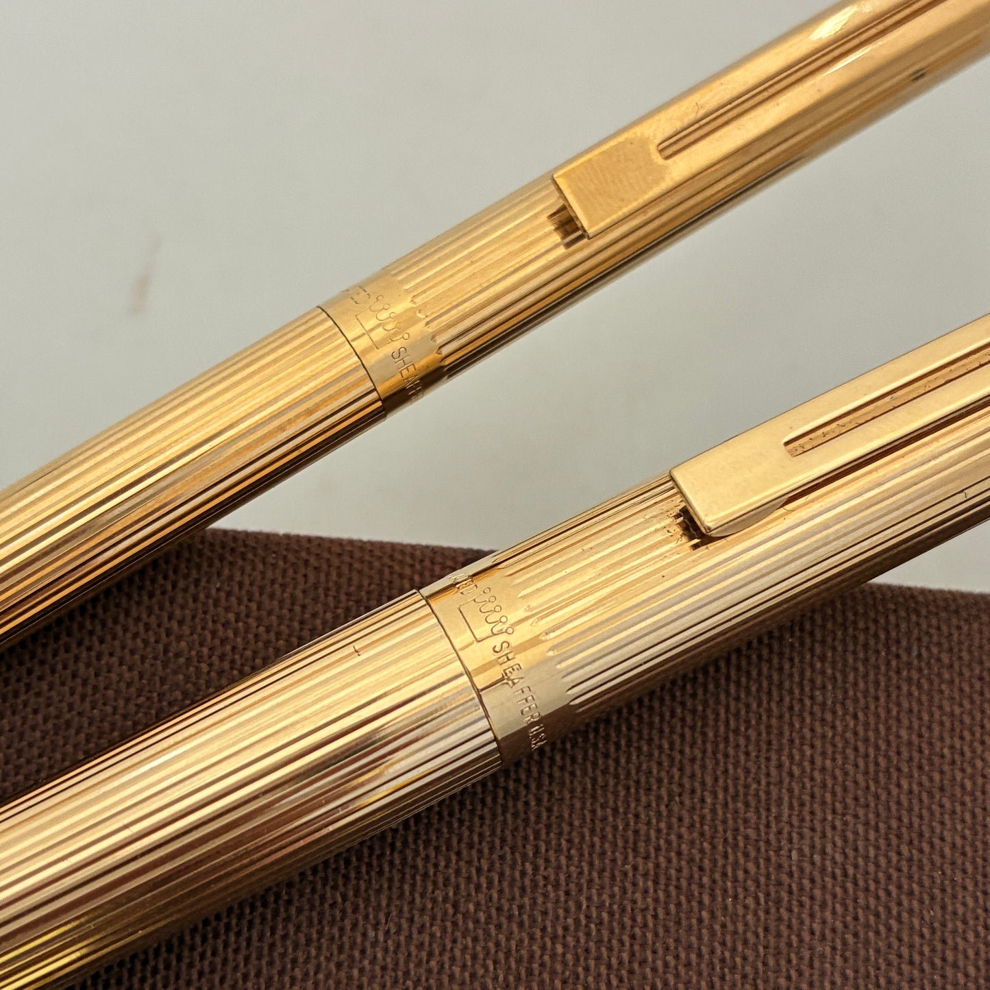 Sheaffer Targa 1005 Fountain Pen & Ball Pen Set with 14kt Gold Nib