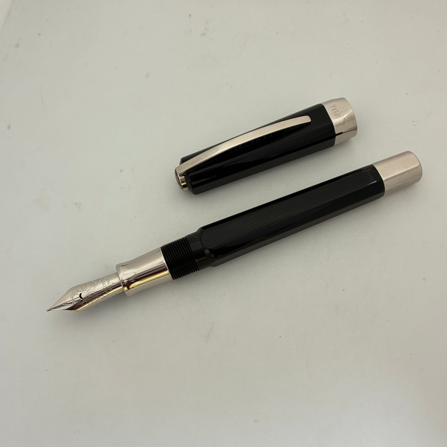 Visconti Opera Black Guilloche Fountain Pen
