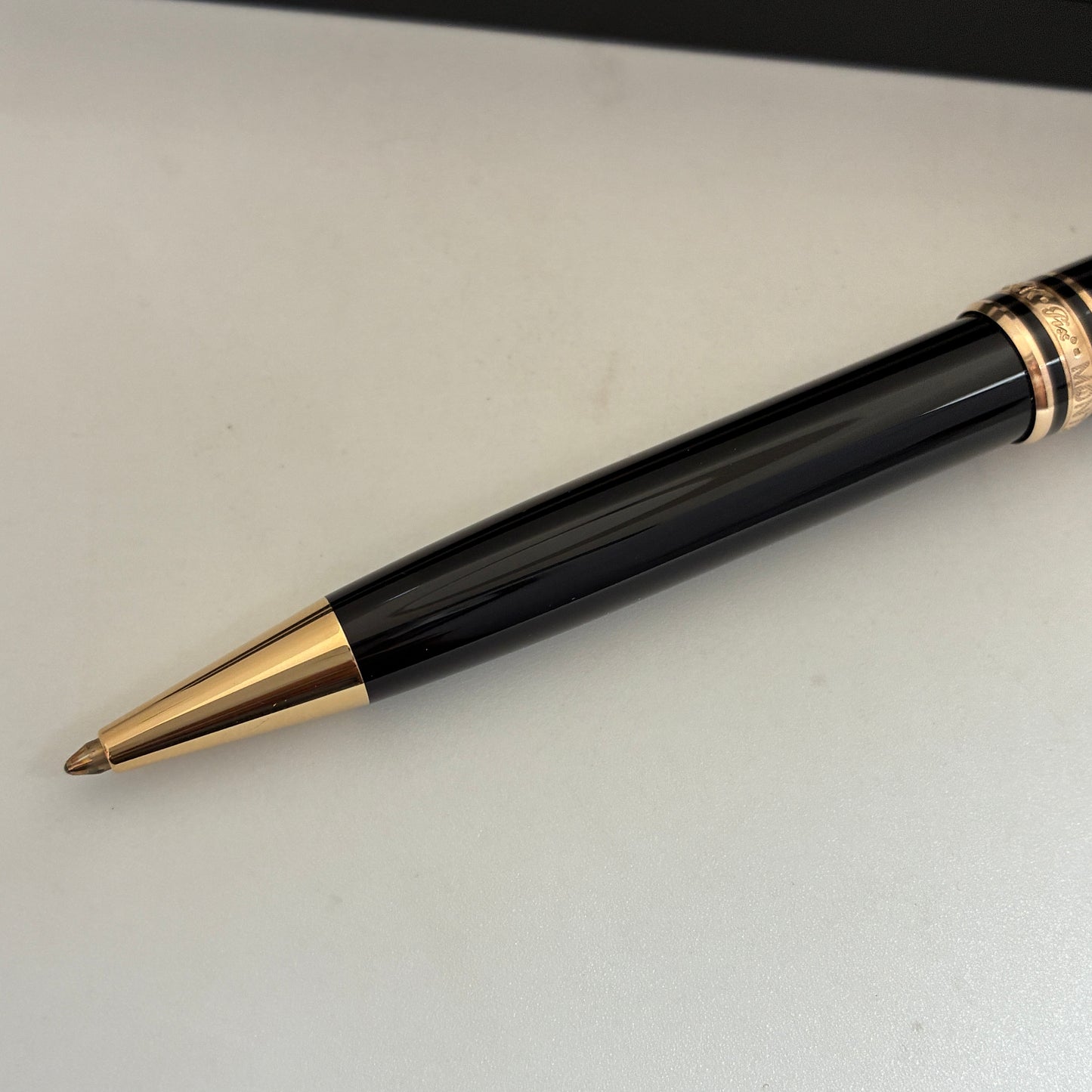 Montblanc Meisterstuck Classique Ballpoint Pen - Black With Gold Trims