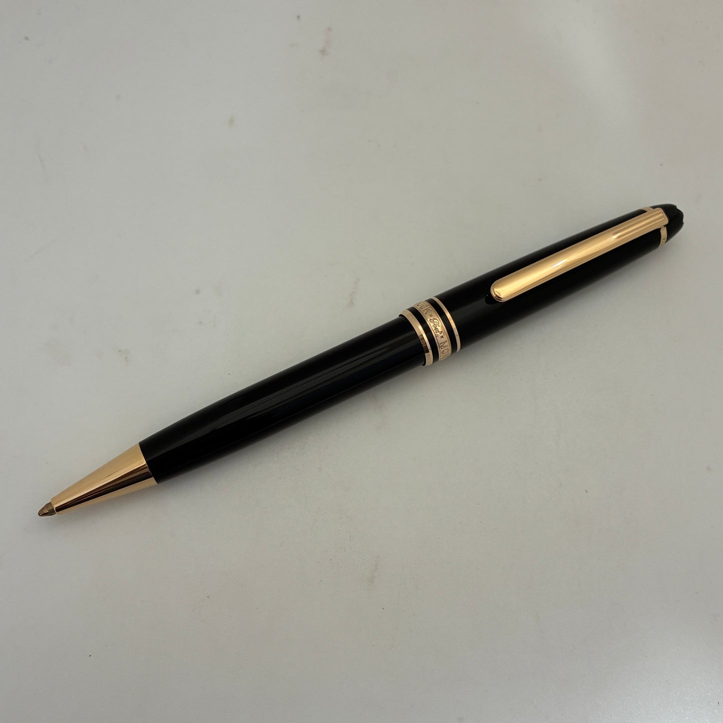 Montblanc Meisterstuck Classique Ballpoint Pen - Black With Gold Trims