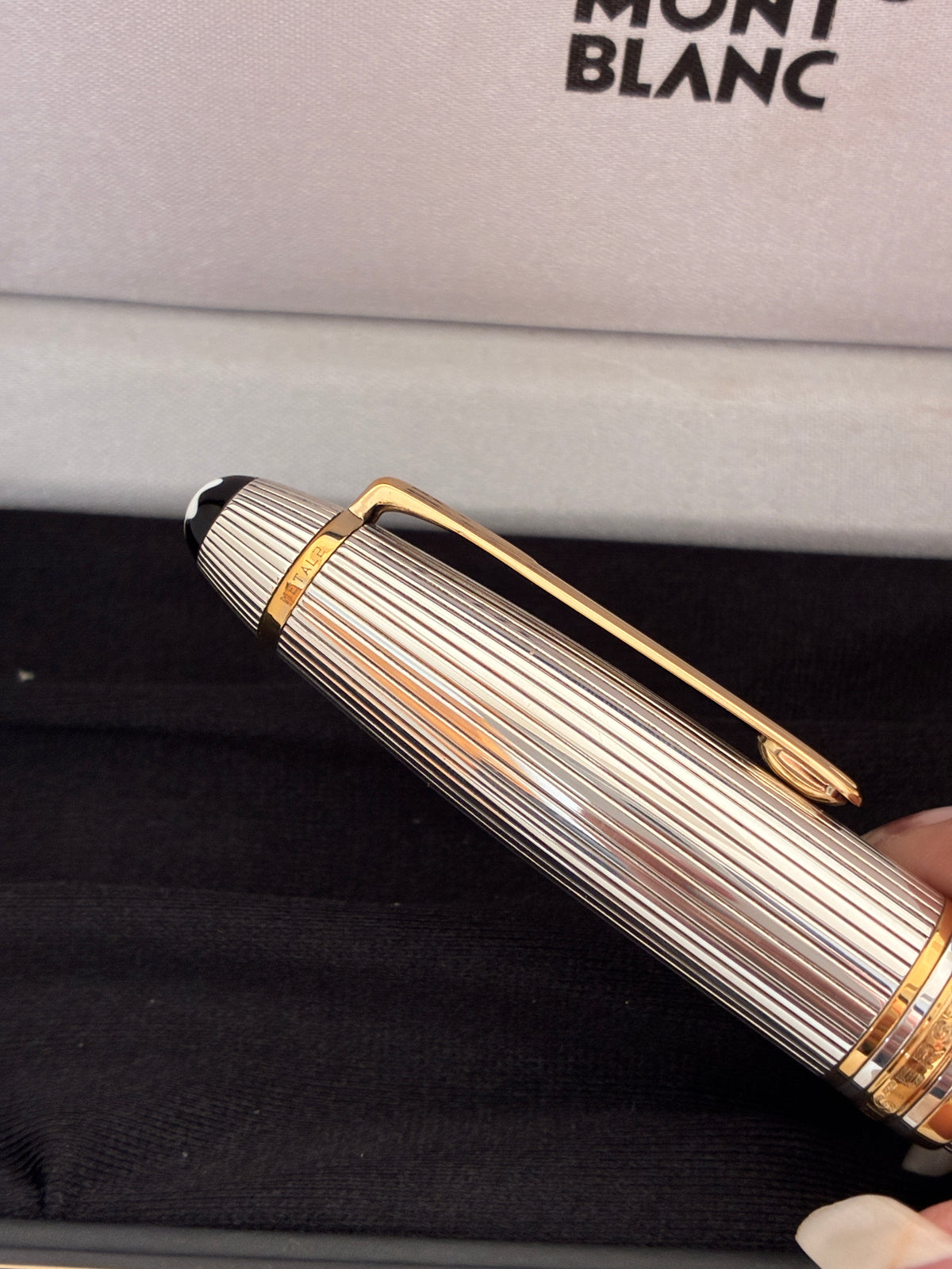 Montblanc Meisterstuck Solitaire Legrand 925 Sterling Silver Fountain Pen