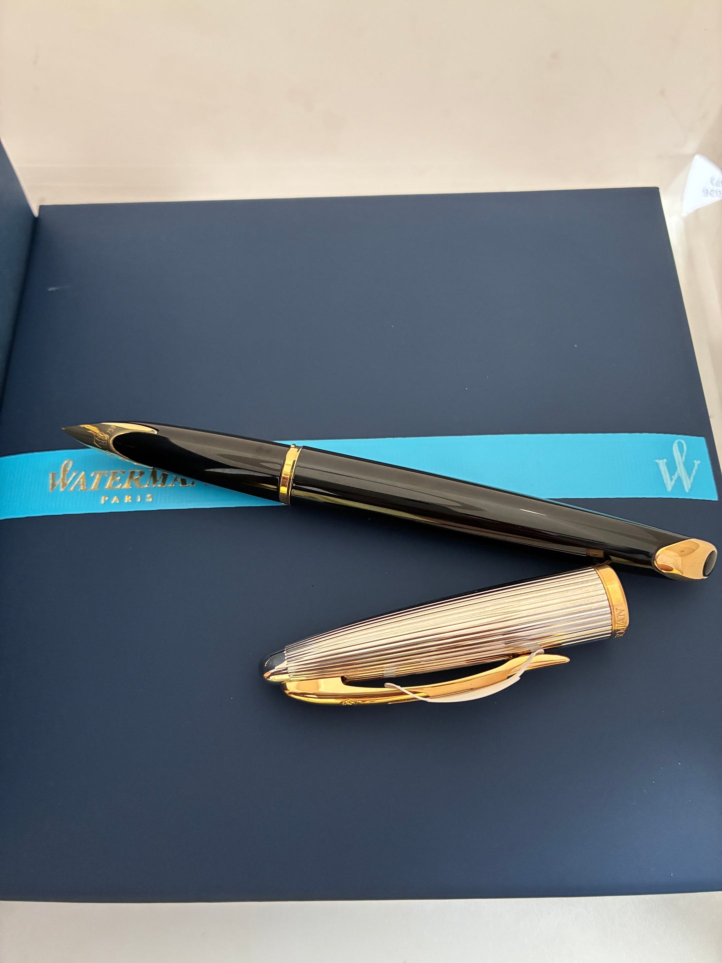 Waterman Carene Deluxe Black Fountain Pen - Made In France