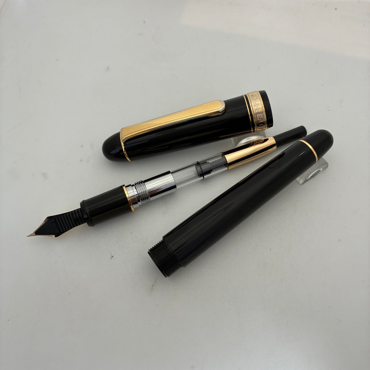 PLATINUM 3776 CENTURY BLACK Fountain Pen  (GT)
