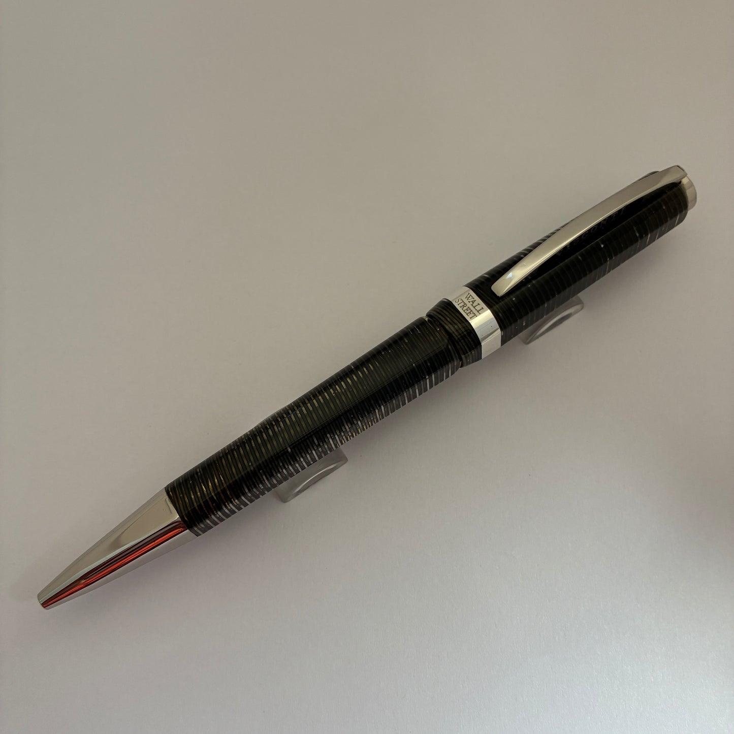 Visconti Wall Street Pearl Grey Celluloid Ballpoint Pen