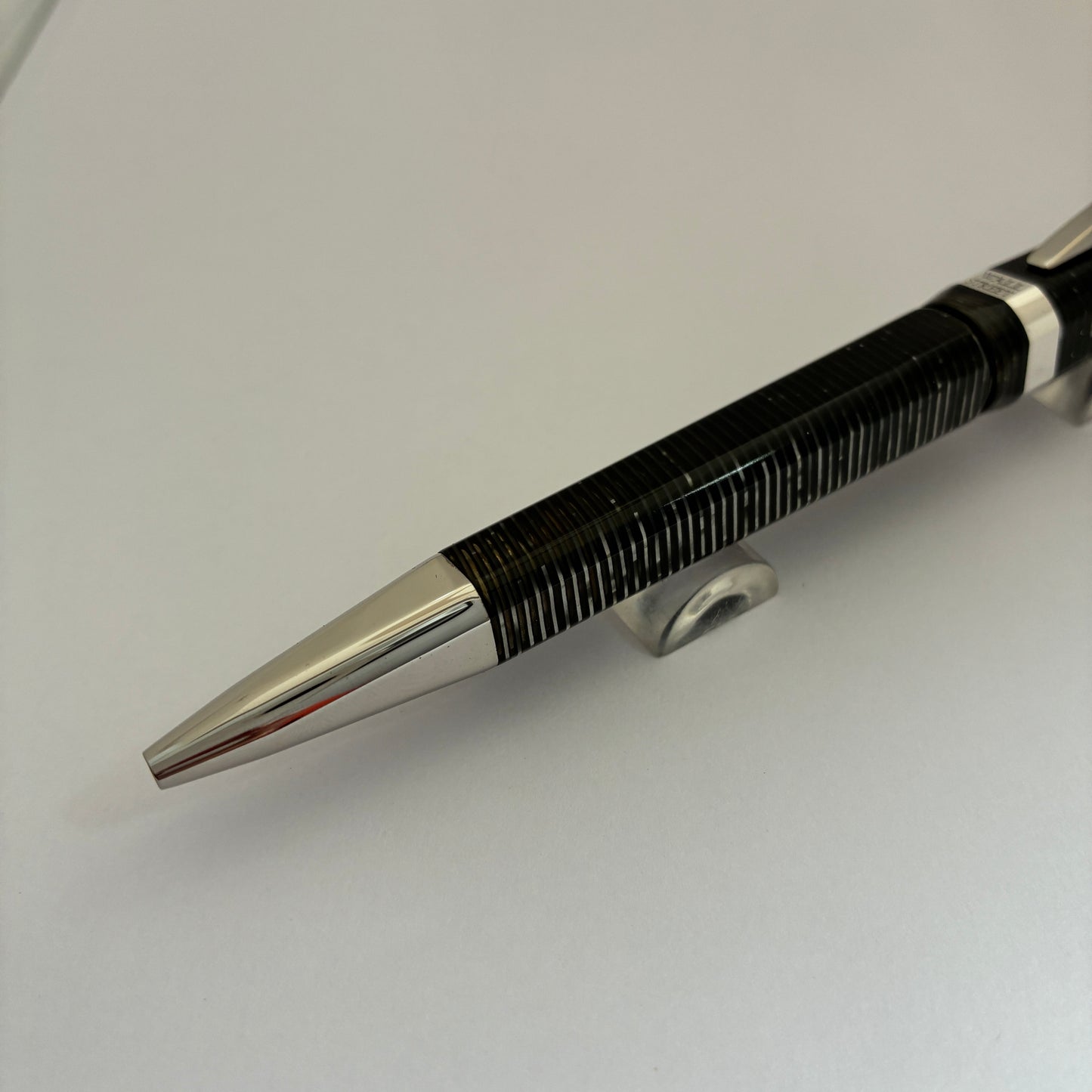Visconti Wall Street Pearl Grey Celluloid Ballpoint Pen