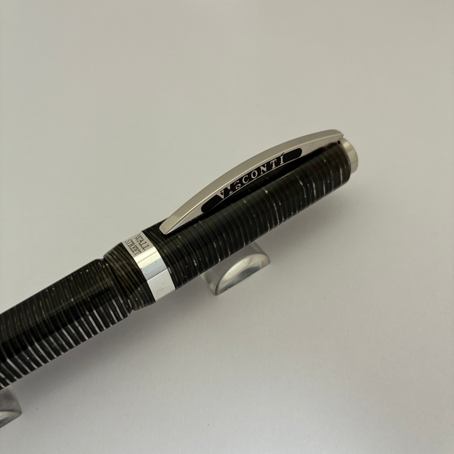 Visconti Wall Street Pearl Grey Celluloid Ballpoint Pen