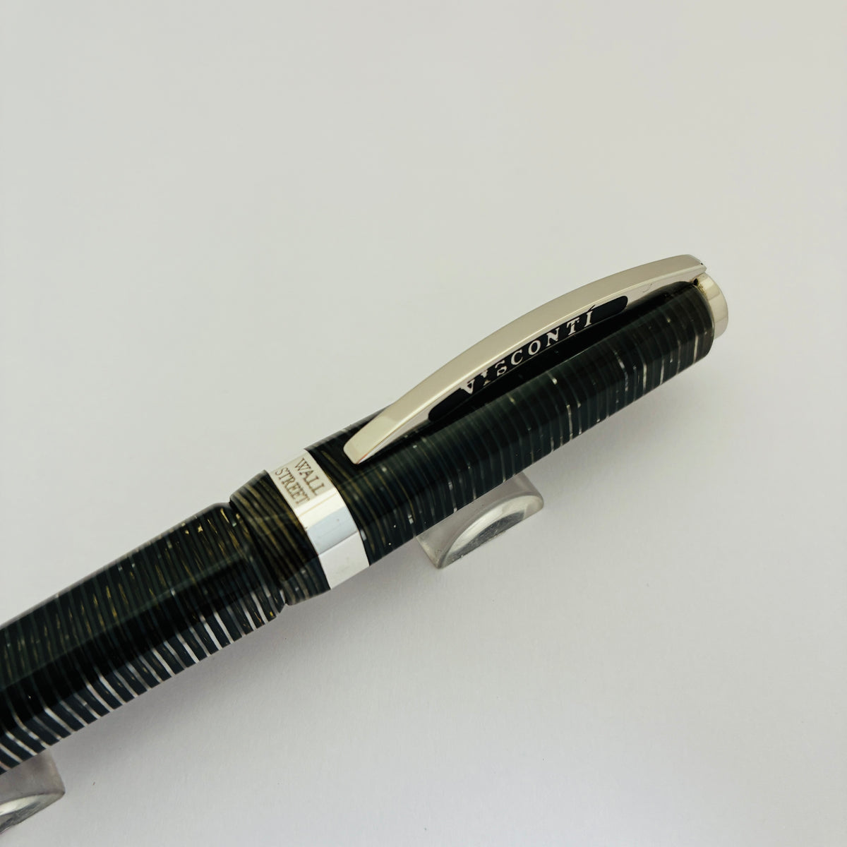 Visconti Wall Street Pearl Grey Celluloid Ballpoint Pen
