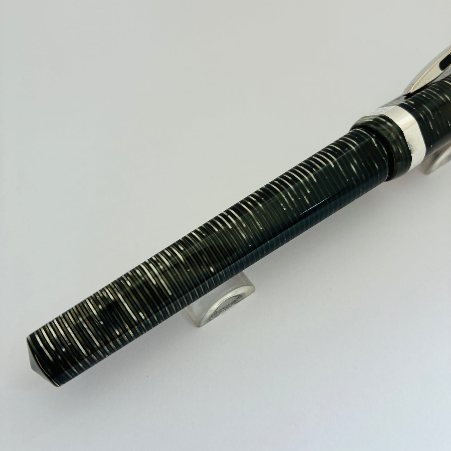 Visconti Wall Street Pearl Grey Celluloid Rollerball Pen