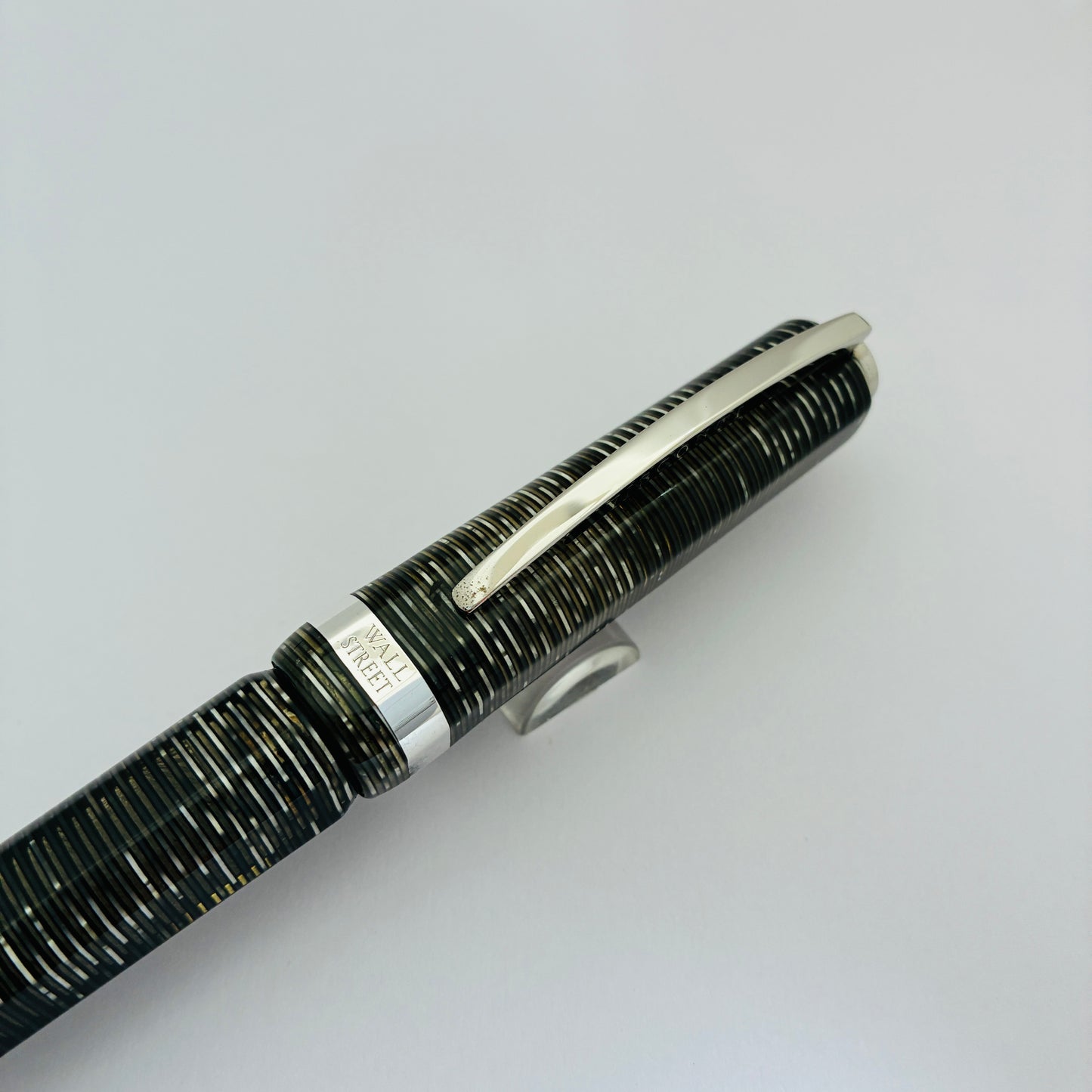 Visconti Wall Street Pearl Grey Celluloid Rollerball Pen