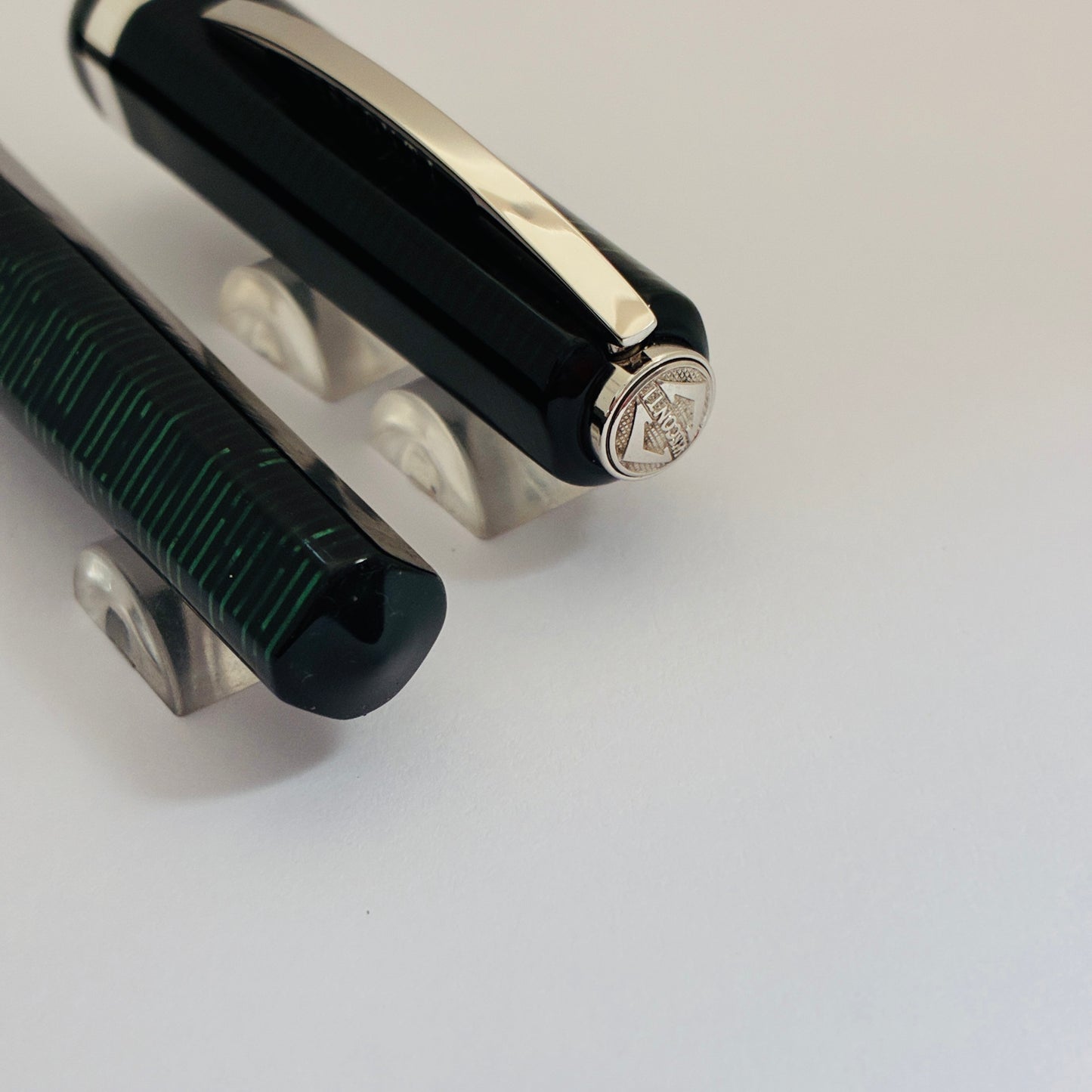 Visconti Wall Street Pearl Green Celluloid Rollerball Pen
