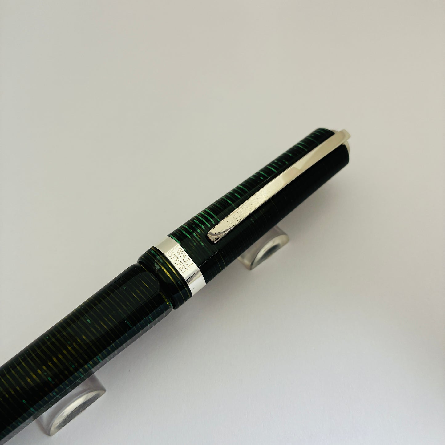 Visconti Wall Street Pearl Green Celluloid Rollerball Pen