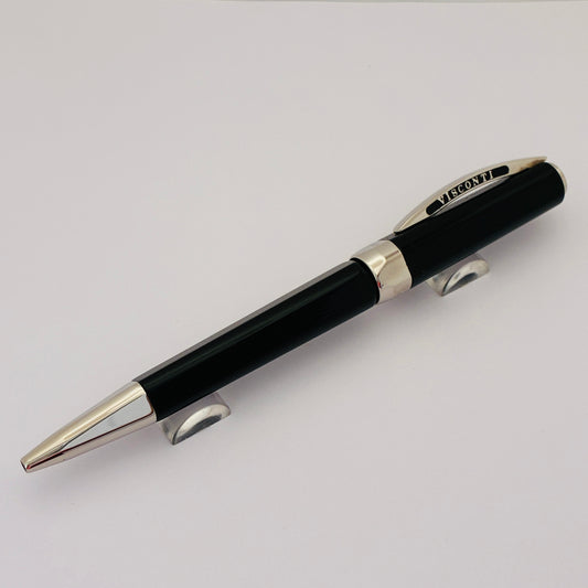 Visconti Opera Black Guilloche Ballpoint Pen - Italy