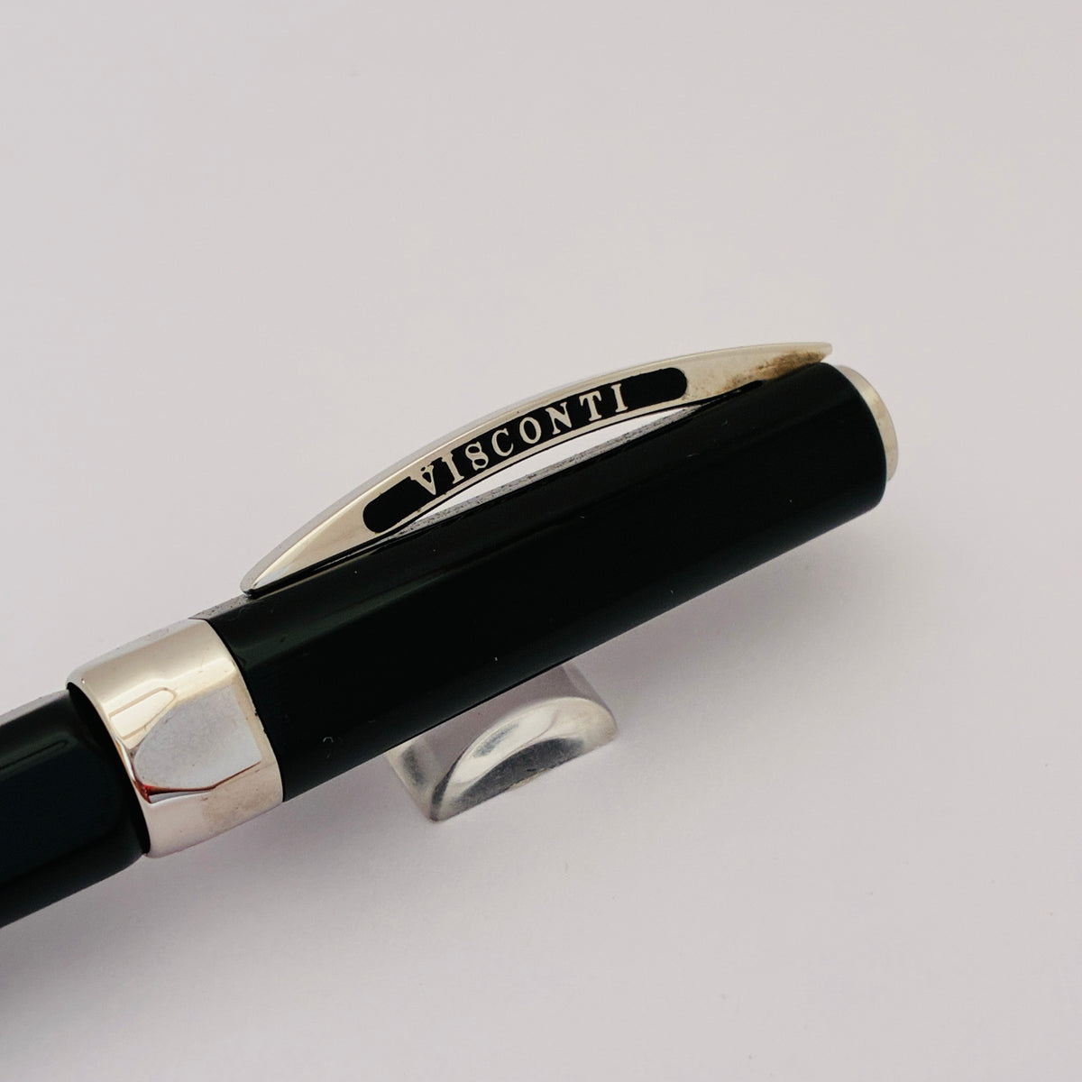 Visconti Opera Black Guilloche Ballpoint Pen - Italy