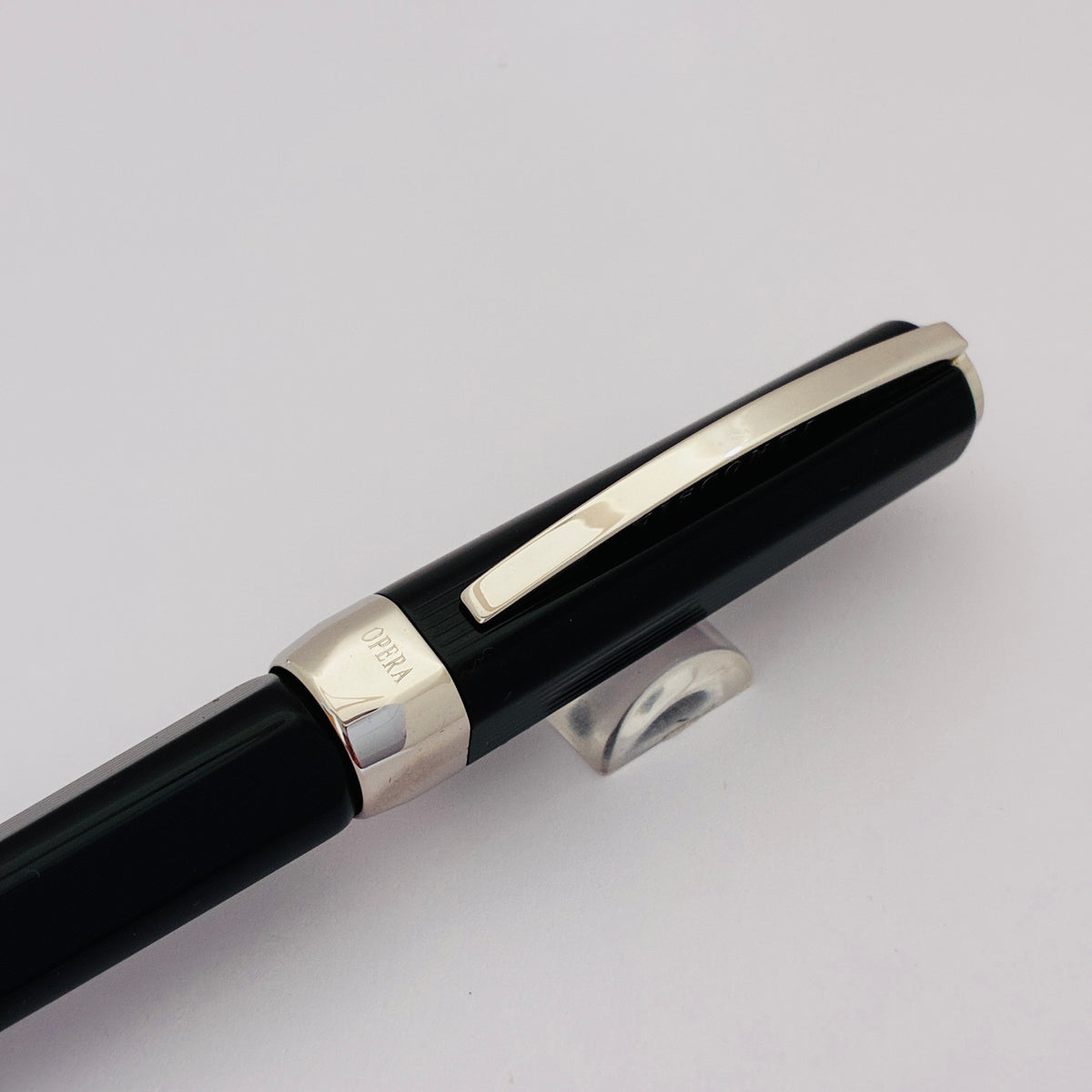 Visconti Opera Black Guilloche Ballpoint Pen - Italy