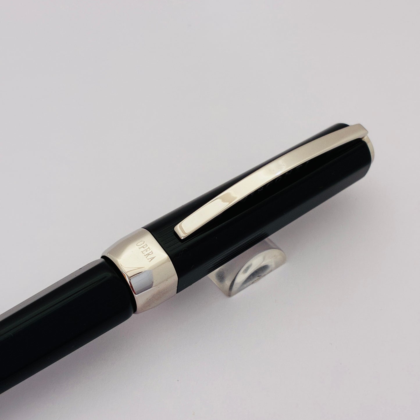 Visconti Opera Black Guilloche Ballpoint Pen - Italy