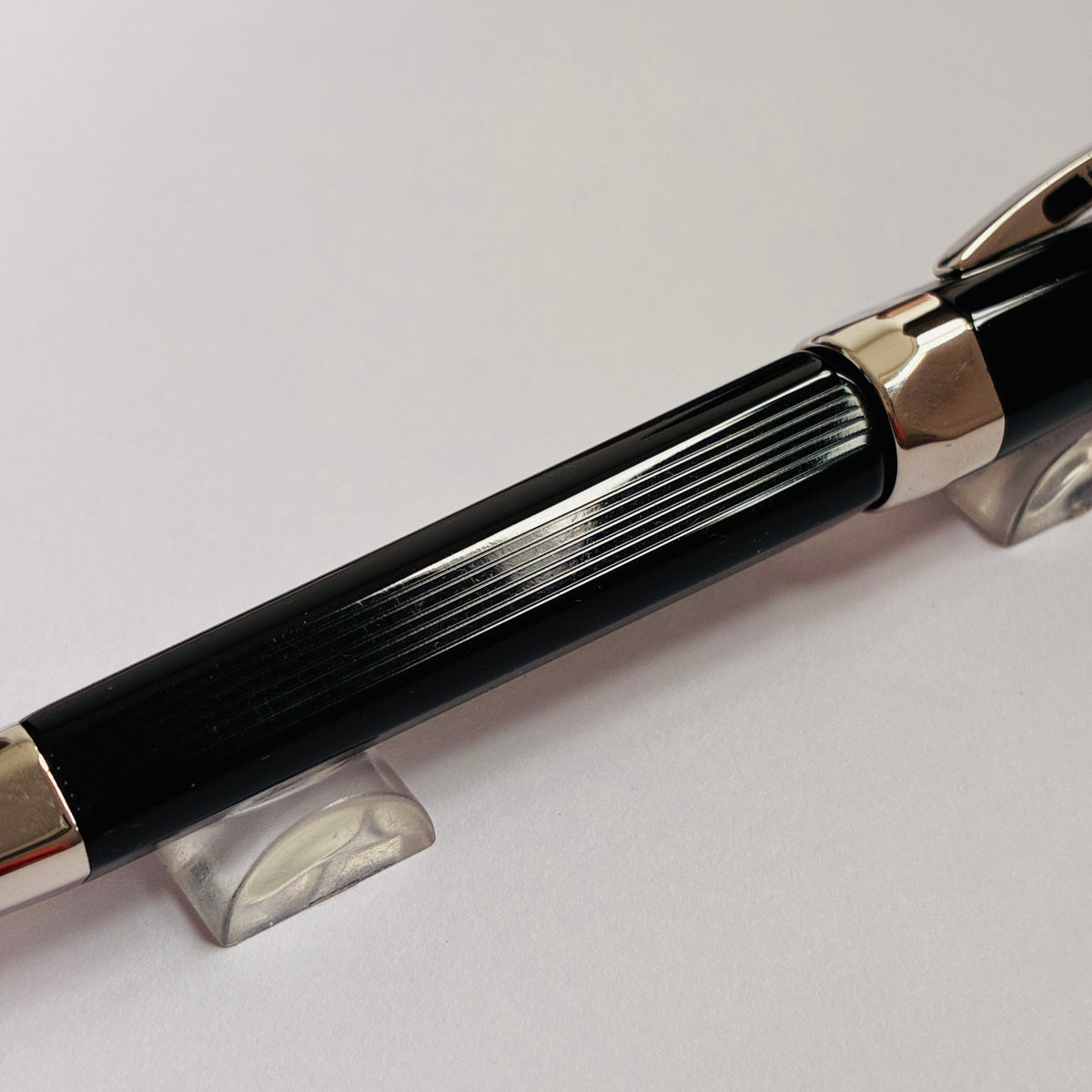 Visconti Opera Black Guilloche Ballpoint Pen - Italy