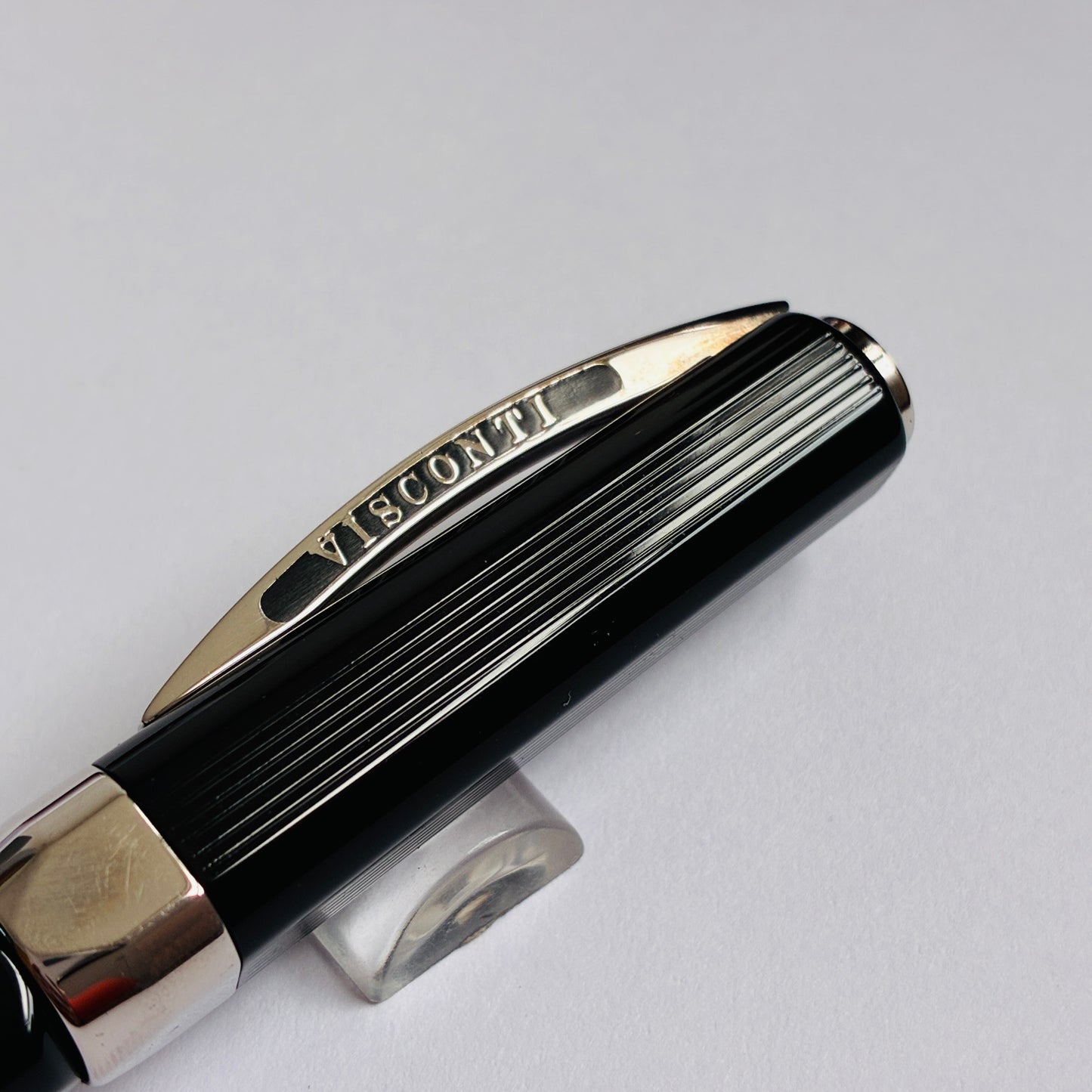 Visconti Opera Black Guilloche Ballpoint Pen - Italy