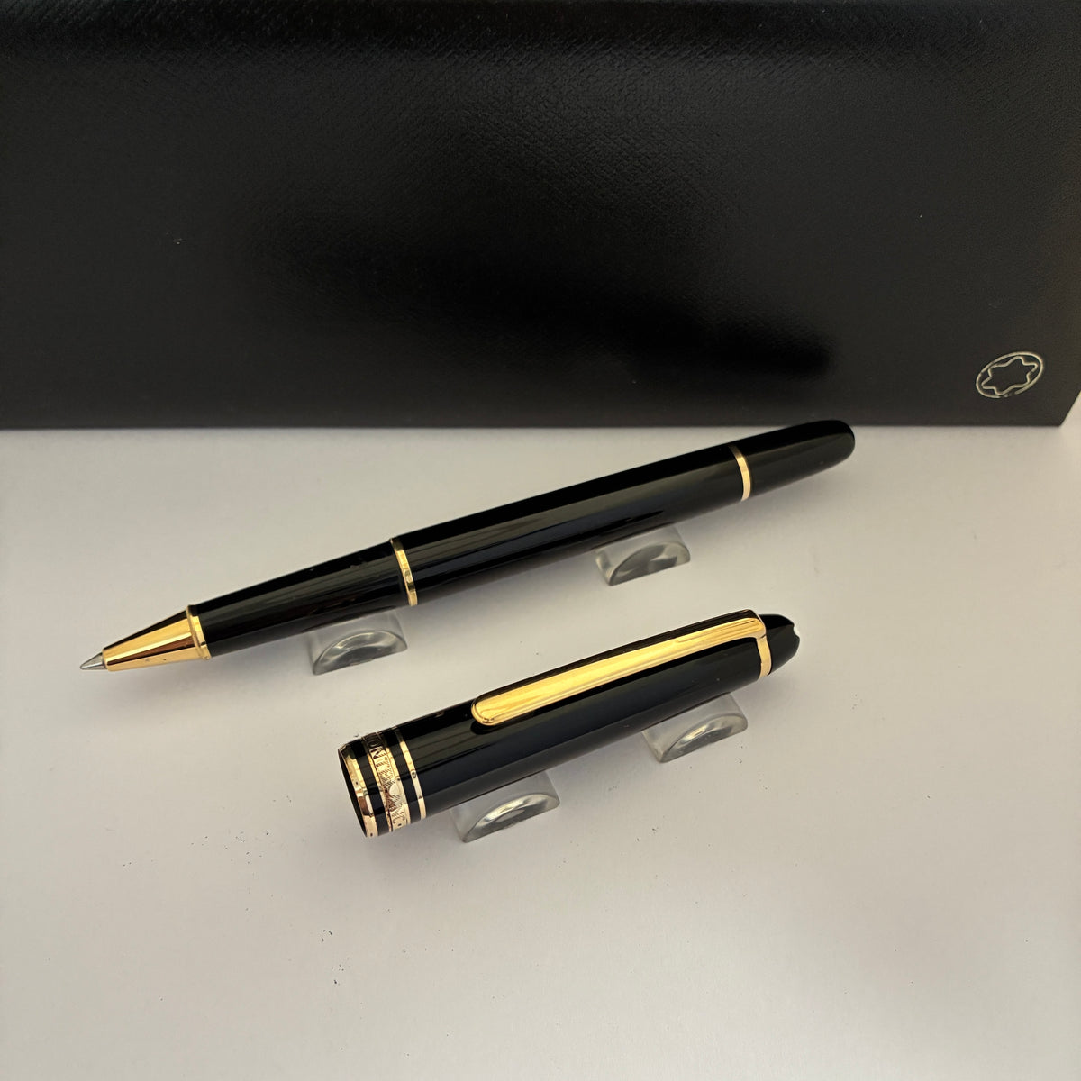 Montblanc Meisterstuck Rollerball Pen- Black with Gold Trim