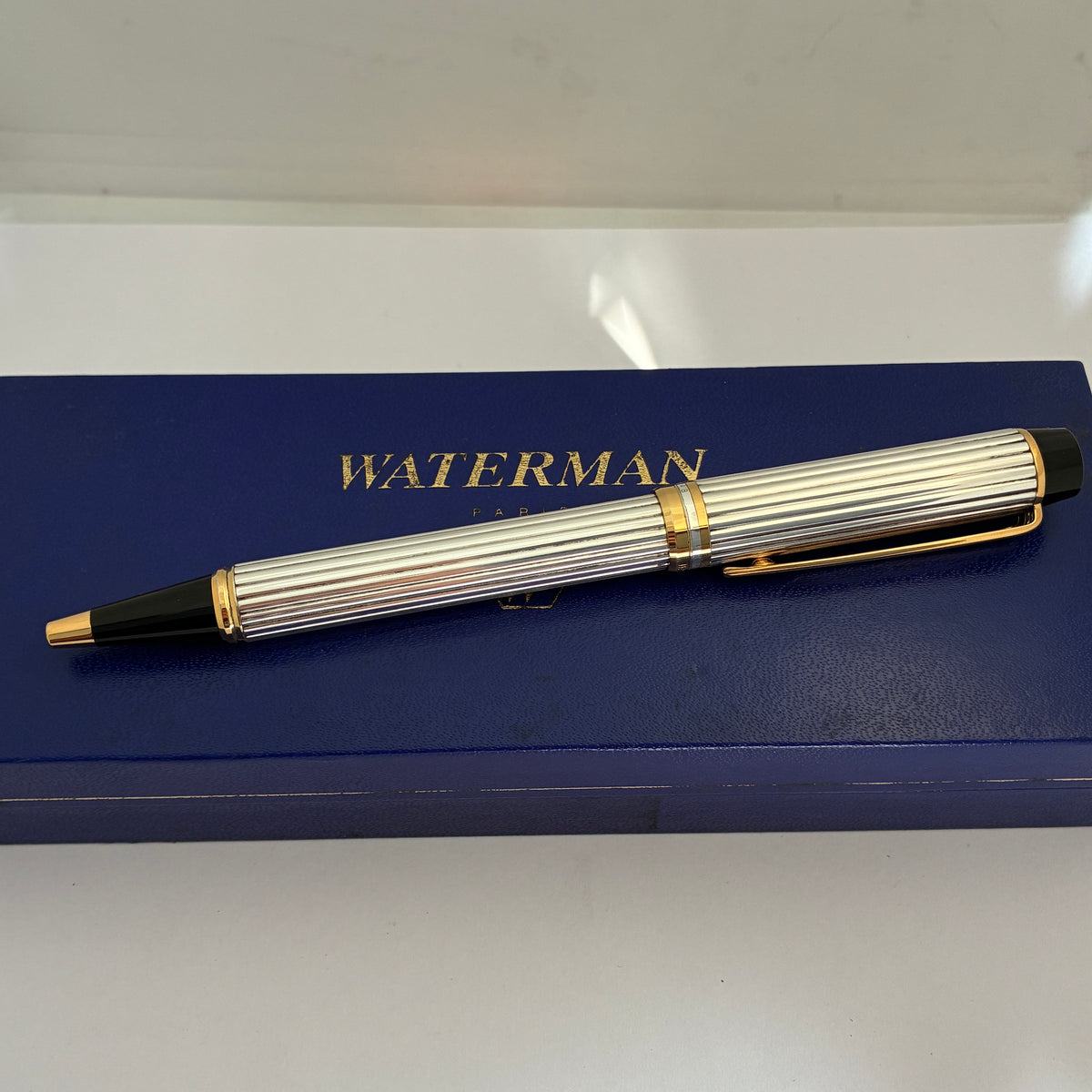 Waterman Paris Le Man 100 Sterling Silver Godron Ballpen