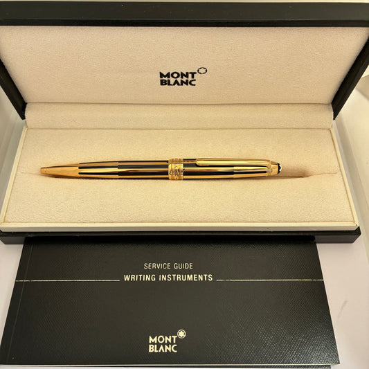 MONTBLANC Meisterstück Solitaire Black/Gold Stripe Ballpen - Germany