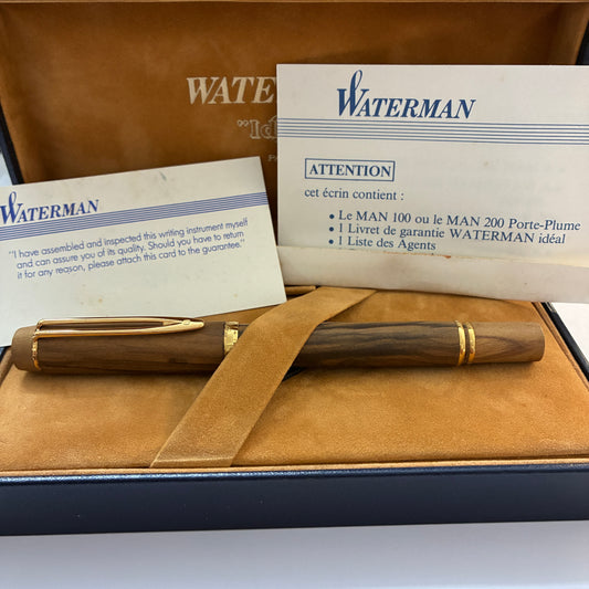 Waterman Le Man 100 Fontainebleau Fountain Pen - Olive Wood