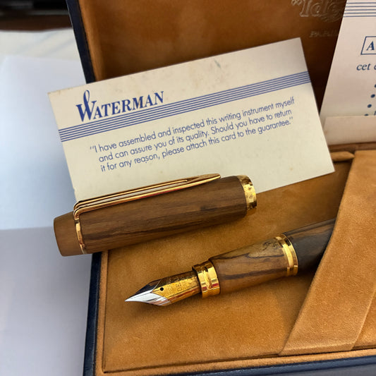Waterman Le Man 100 Fontainebleau Fountain Pen - Olive Wood