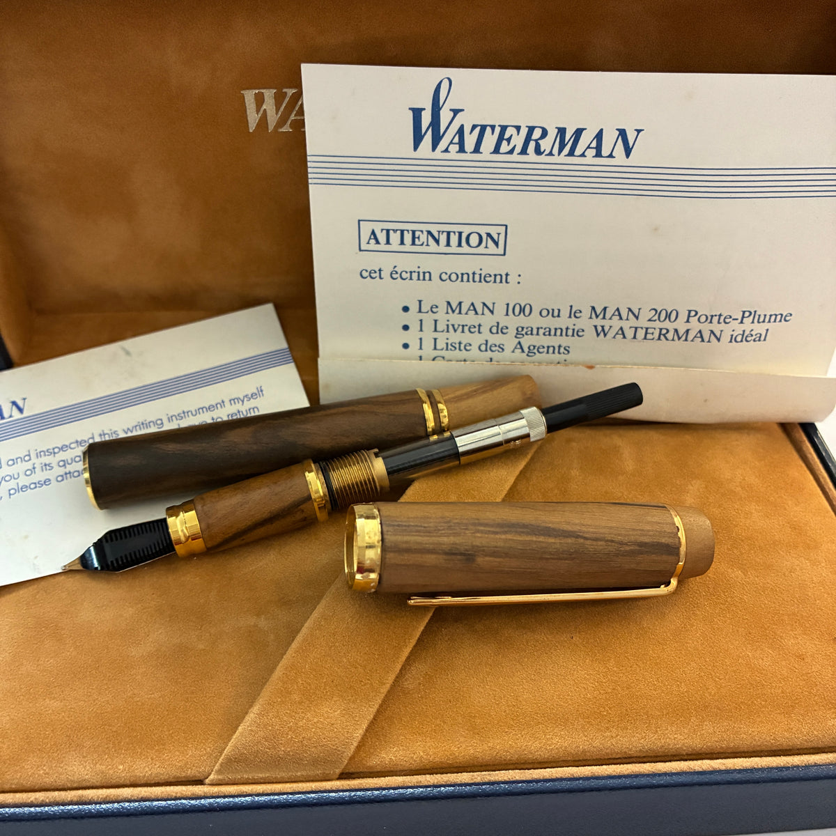 Waterman Le Man 100 Fontainebleau Fountain Pen - Olive Wood