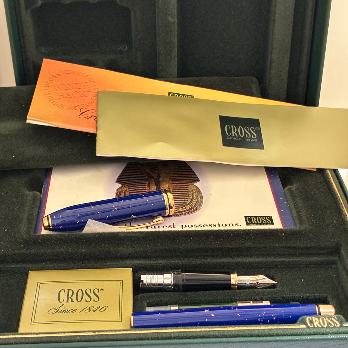 Cross Townsend Lapis Lazuli Lacquer Fountain Pen- GT