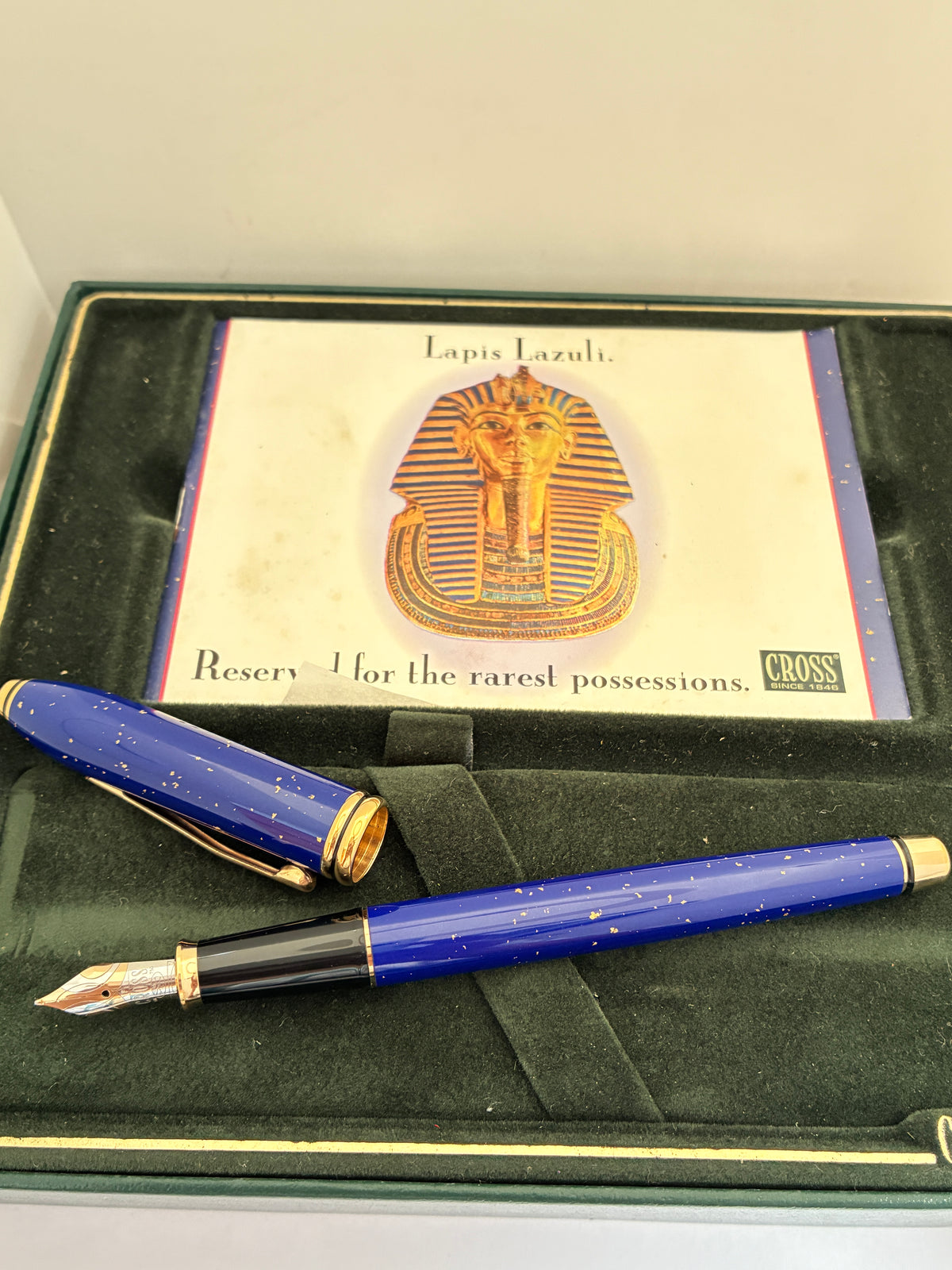 Cross Townsend Lapis Lazuli Lacquer Fountain Pen- GT