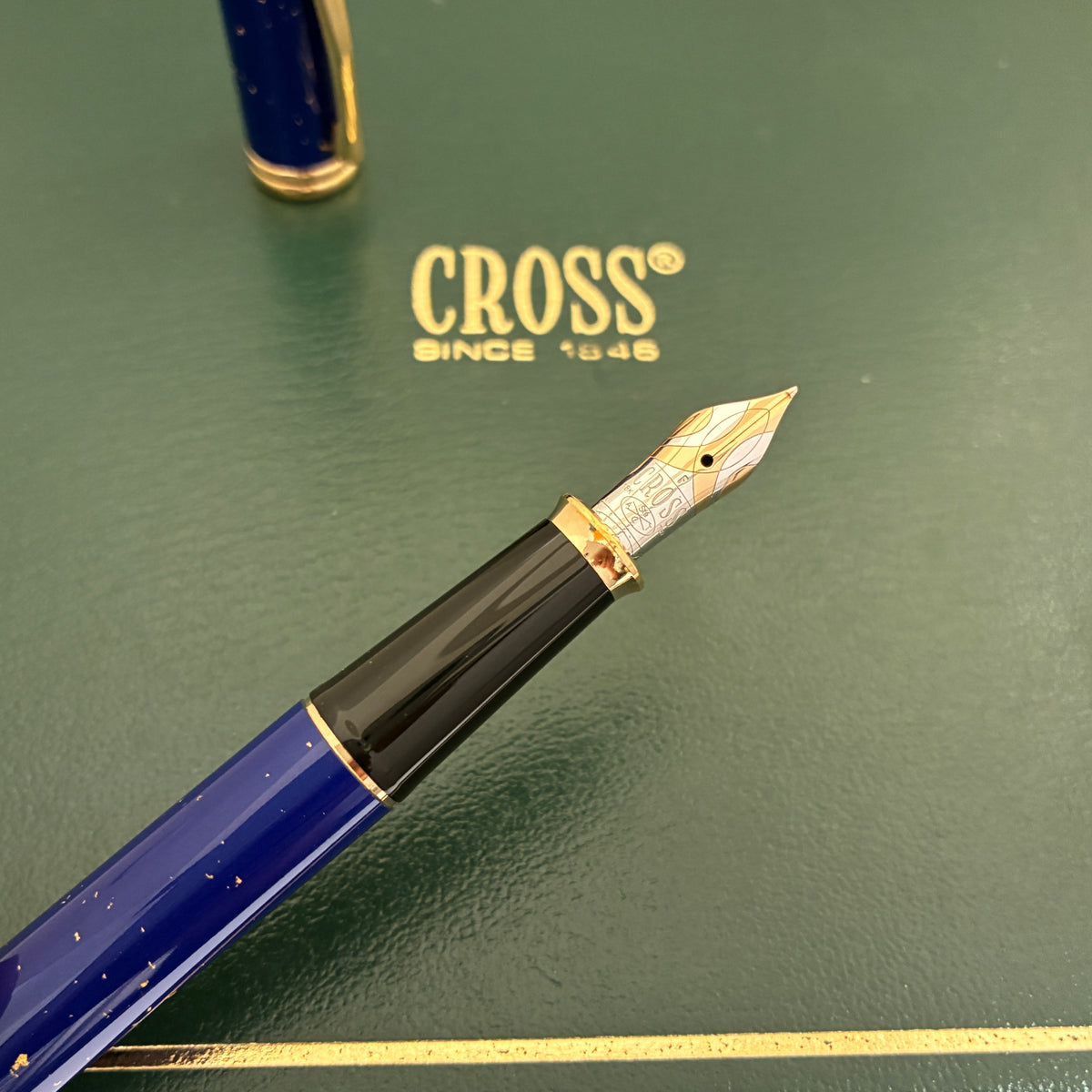 Cross Townsend Lapis Lazuli Lacquer Fountain Pen- GT