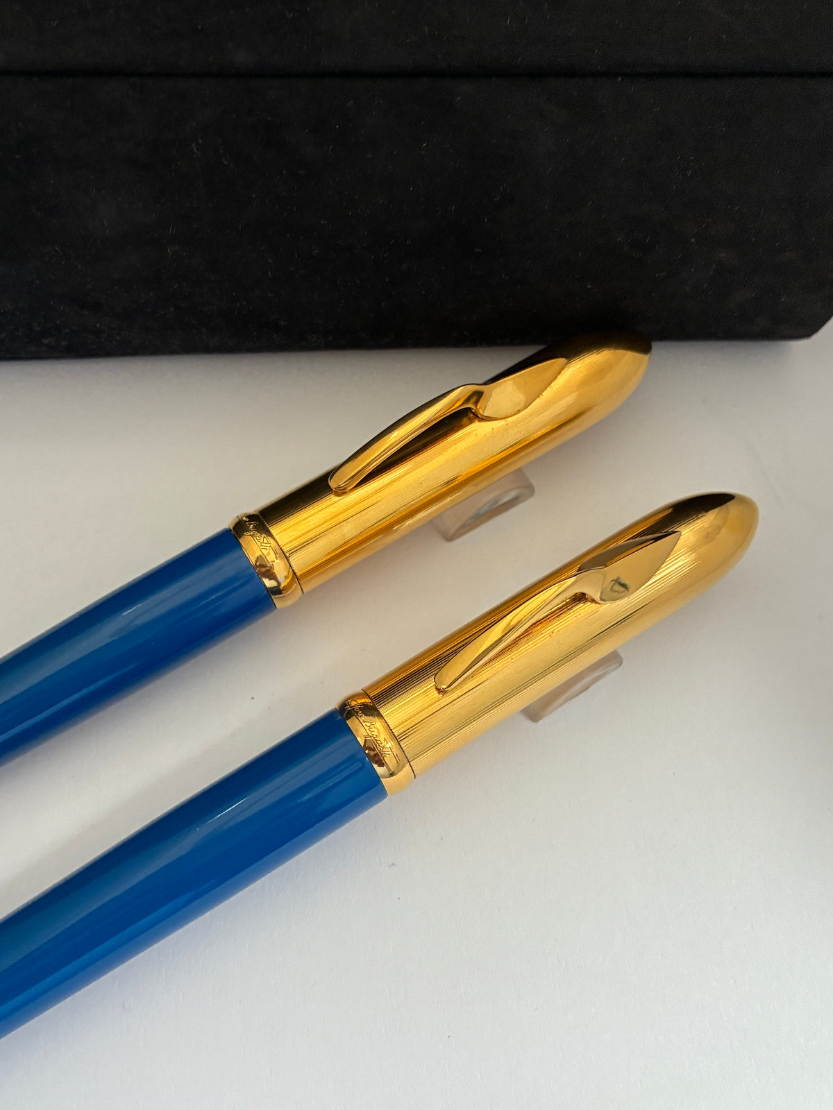 Ettore Bugatti Stylos Blue Gold-Plated Fountain Pen by Montegrappa