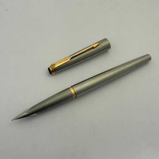 Vintage Parker 50 Falcon Metal Fountain Pen